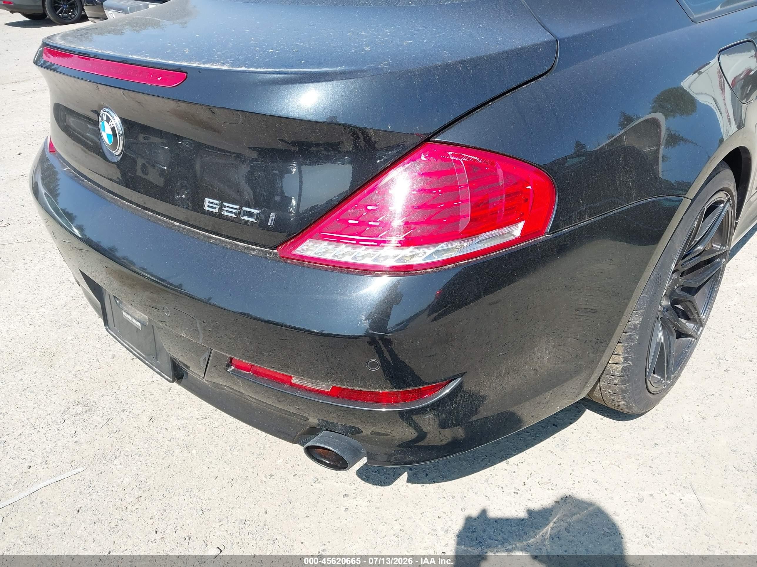 2010 Bmw 650i   Black vin: WBAEA5C5XACV93564