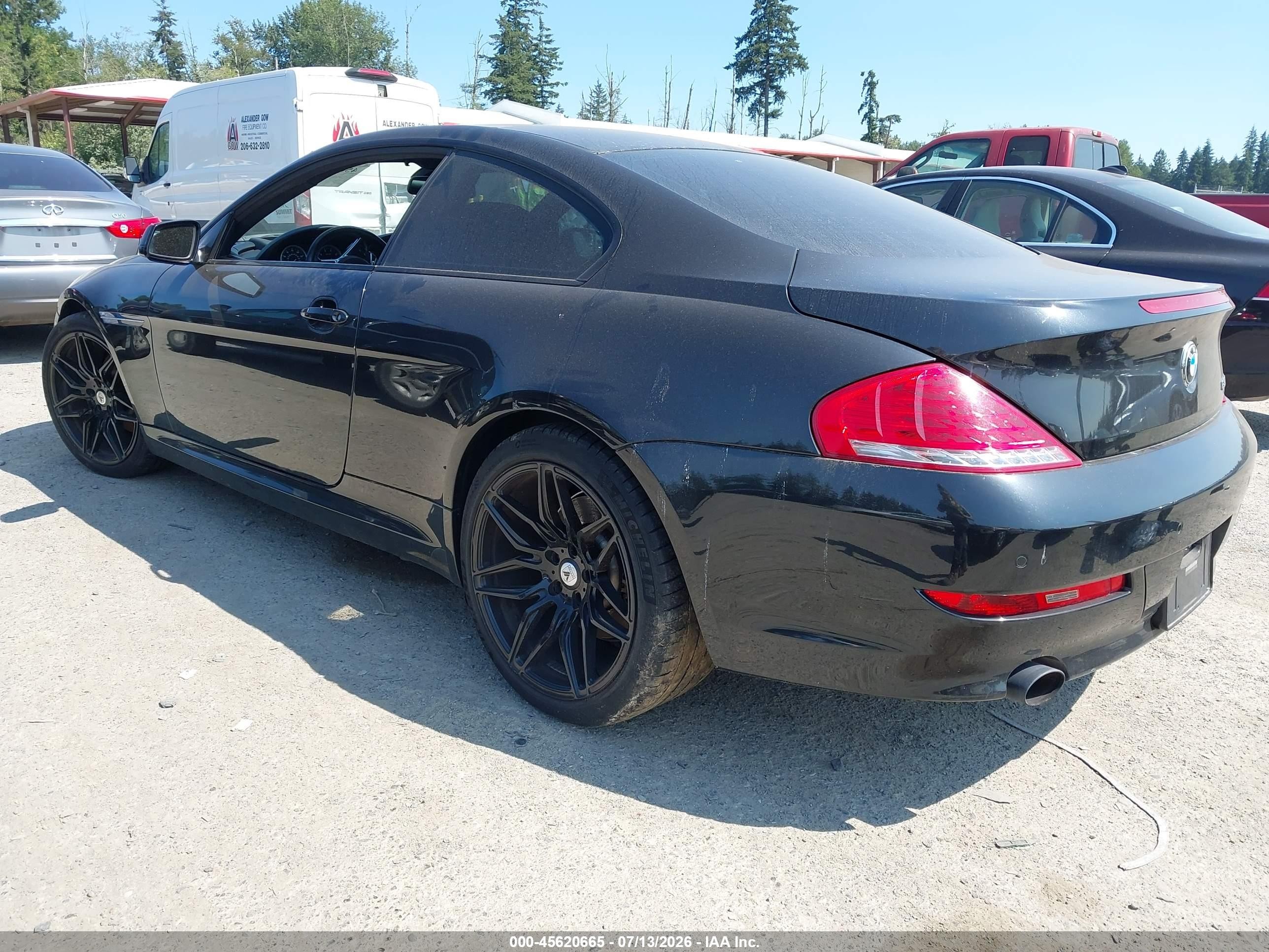 2010 Bmw 650i   Black vin: WBAEA5C5XACV93564