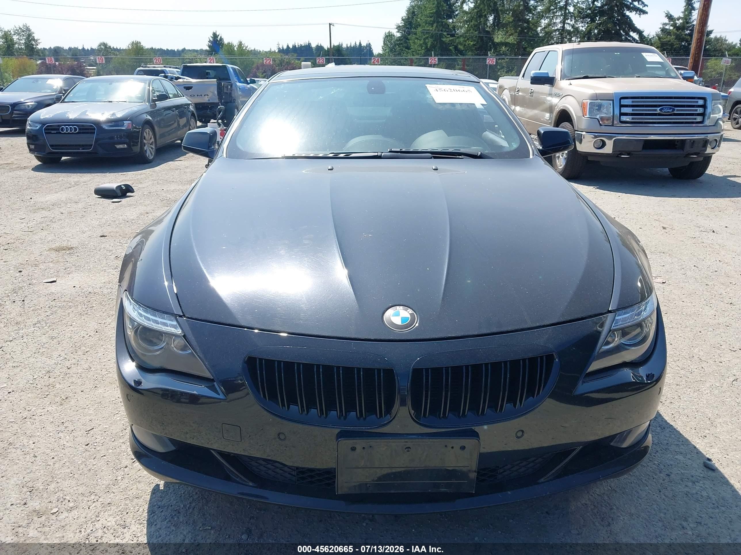 2010 Bmw 650i   Black vin: WBAEA5C5XACV93564