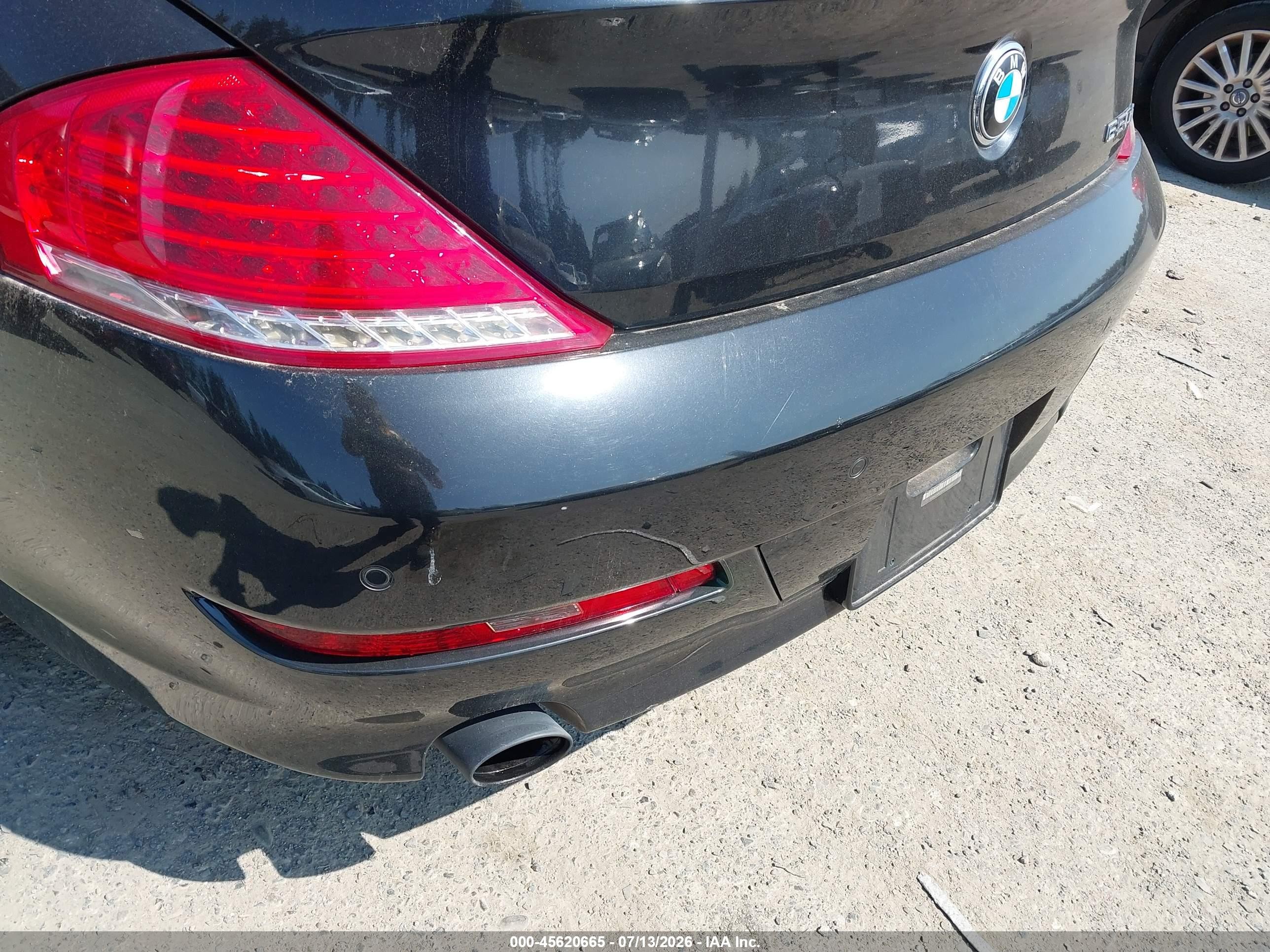 2010 Bmw 650i   Black vin: WBAEA5C5XACV93564