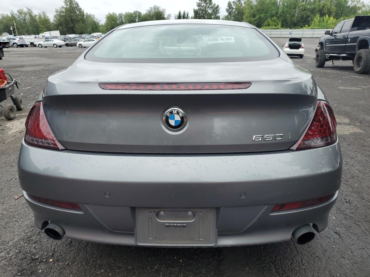 2010 Bmw 650 I Серый vin: WBAEA5C5XACV93659
