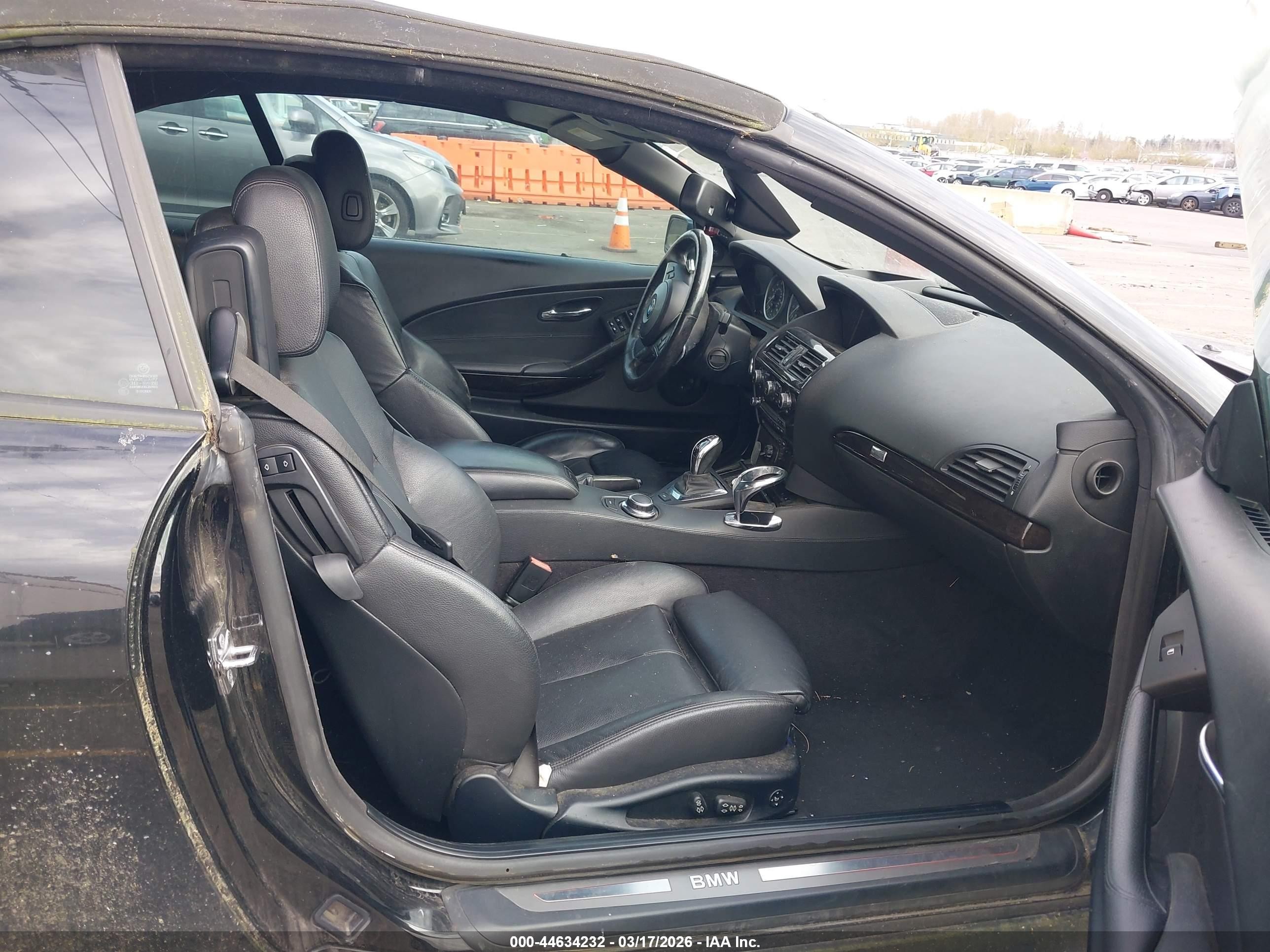 2008 Bmw 650i   Black vin: WBAEB53508CX62028