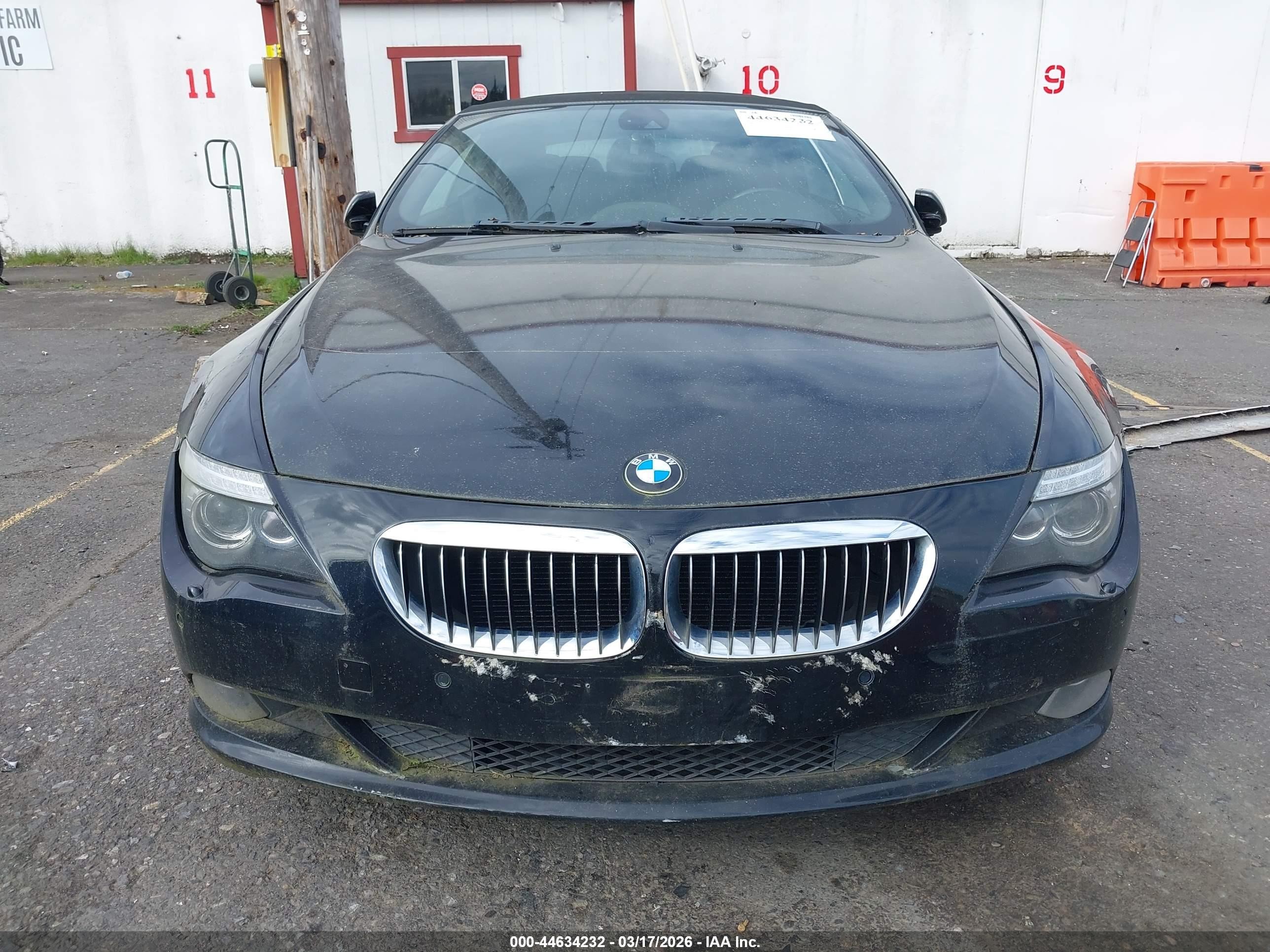 2008 Bmw 650i   Black vin: WBAEB53508CX62028