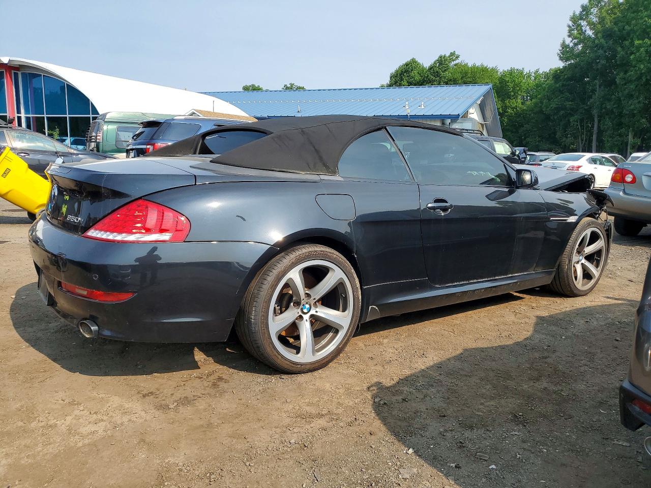 2009 Bmw 650 I Black vin: WBAEB53509C224270