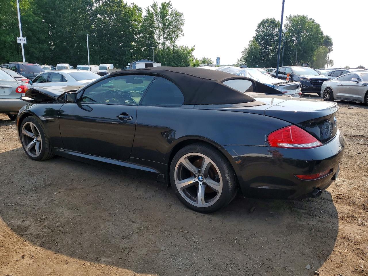 2009 Bmw 650 I Black vin: WBAEB53509C224270