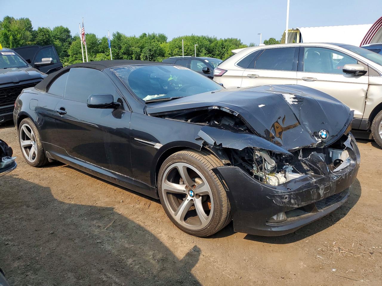 2009 Bmw 650 I Black vin: WBAEB53509C224270