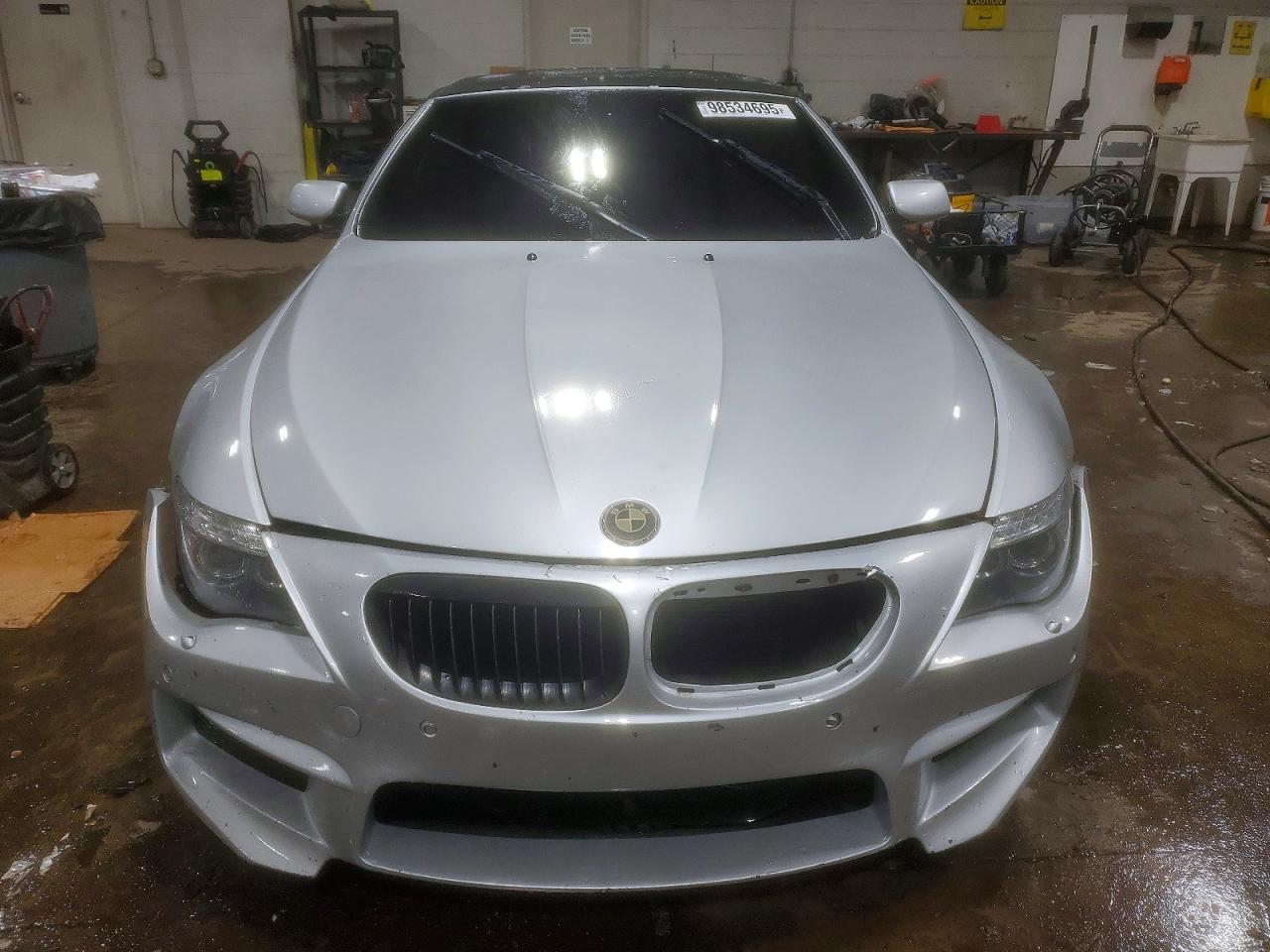 2009 Bmw 650 I Silver vin: WBAEB53509CX64458