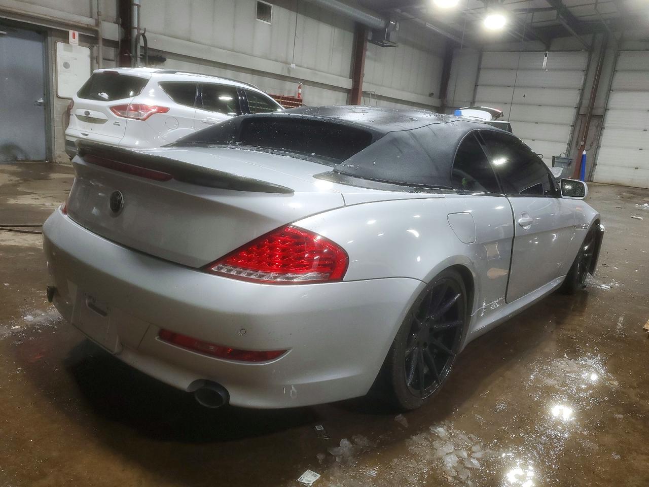 2009 Bmw 650 I Silver vin: WBAEB53509CX64458