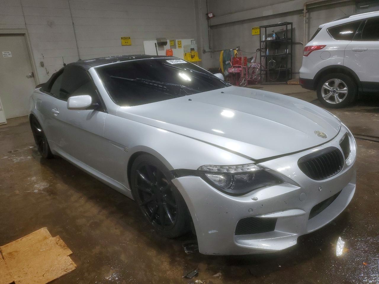 2009 Bmw 650 I Silver vin: WBAEB53509CX64458
