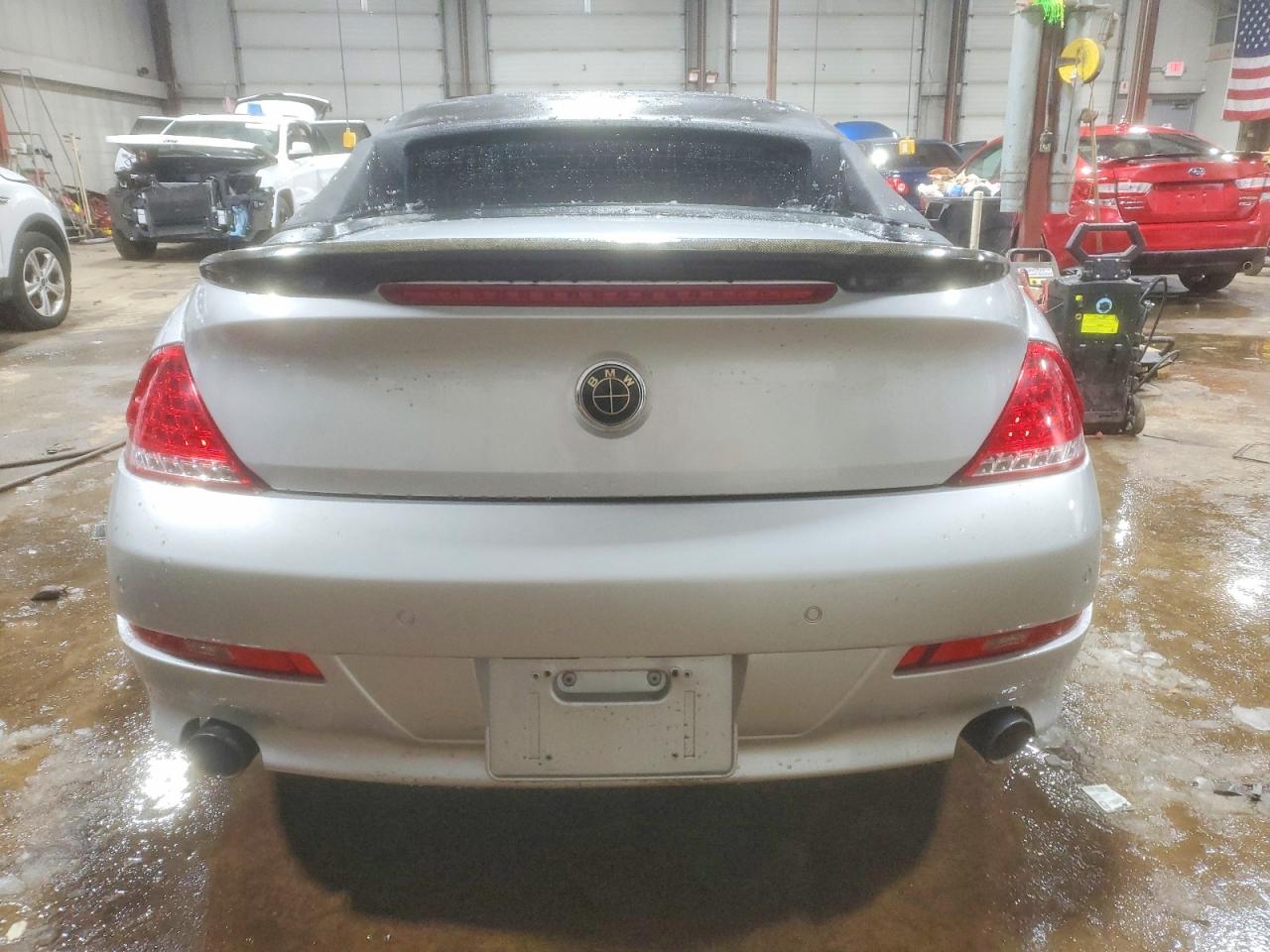 2009 Bmw 650 I Silver vin: WBAEB53509CX64458