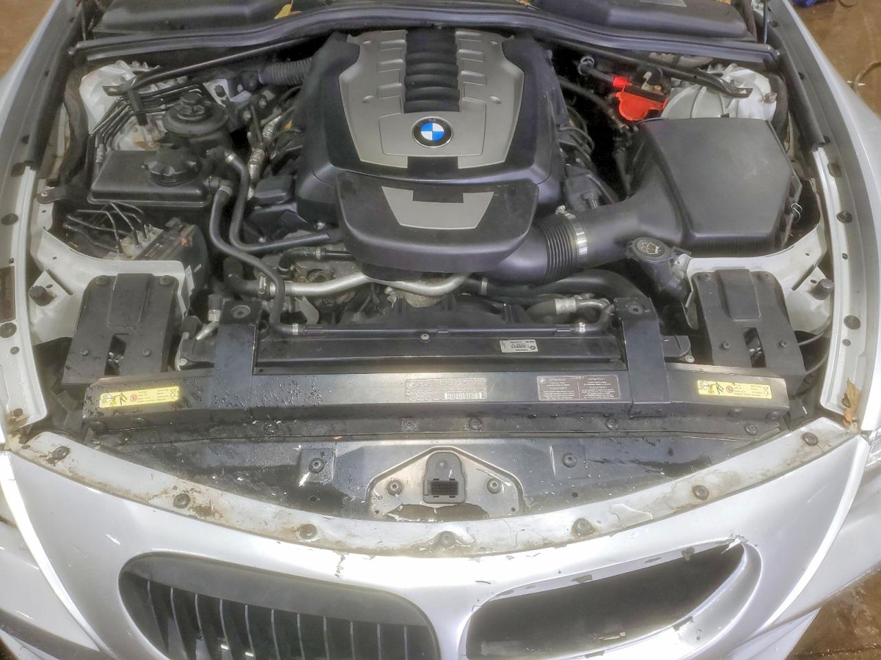 2009 Bmw 650 I Silver vin: WBAEB53509CX64458