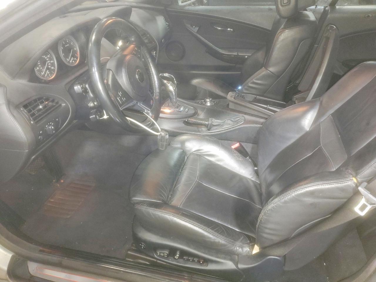 2009 Bmw 650 I Silver vin: WBAEB53509CX64458