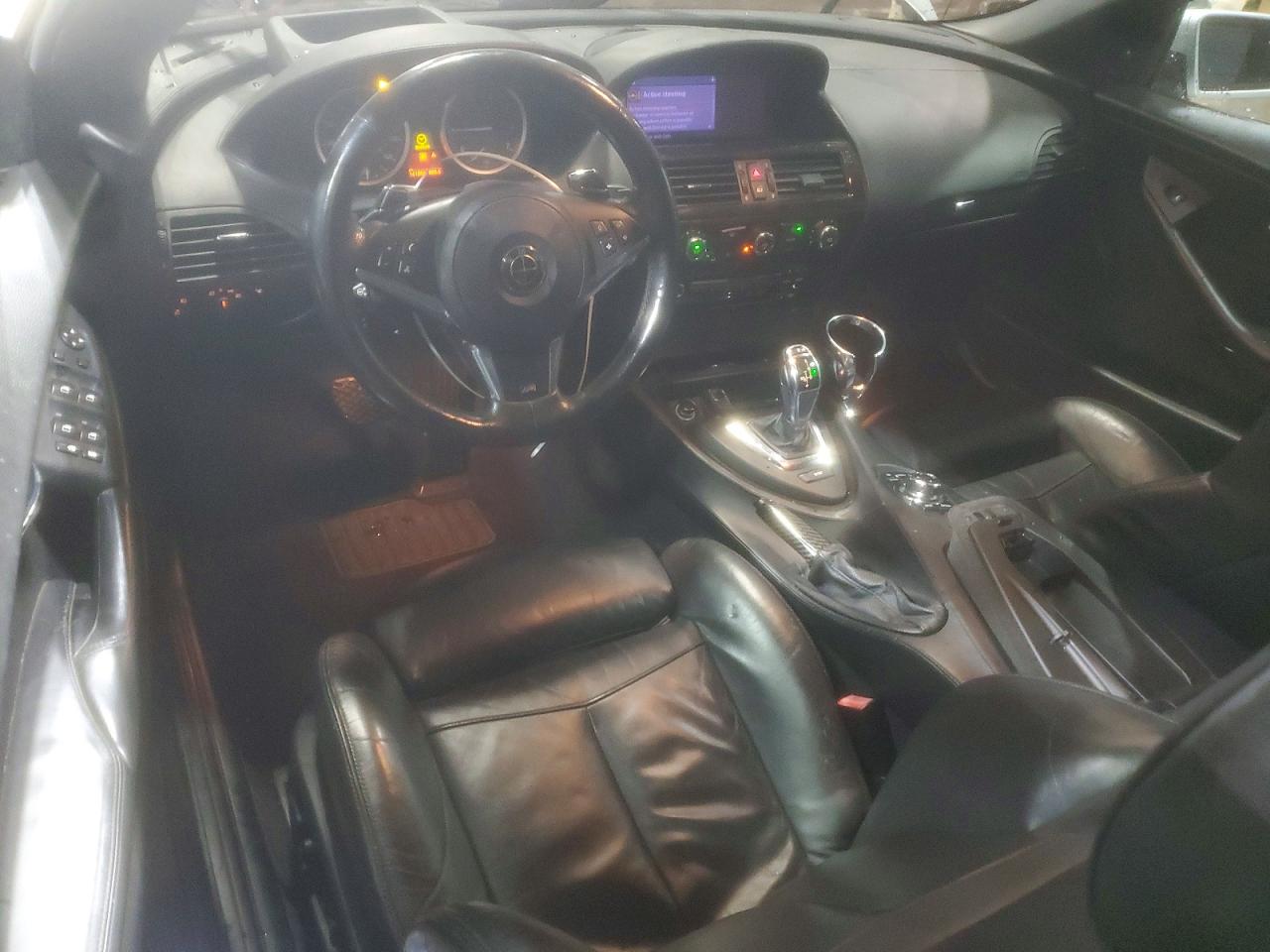 2009 Bmw 650 I Silver vin: WBAEB53509CX64458