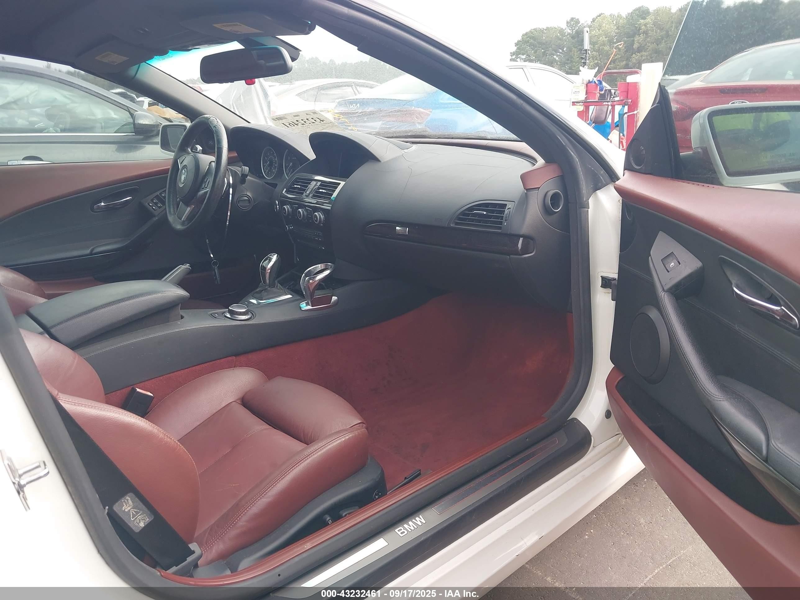2008 Bmw 650i   White vin: WBAEB53518CX63396