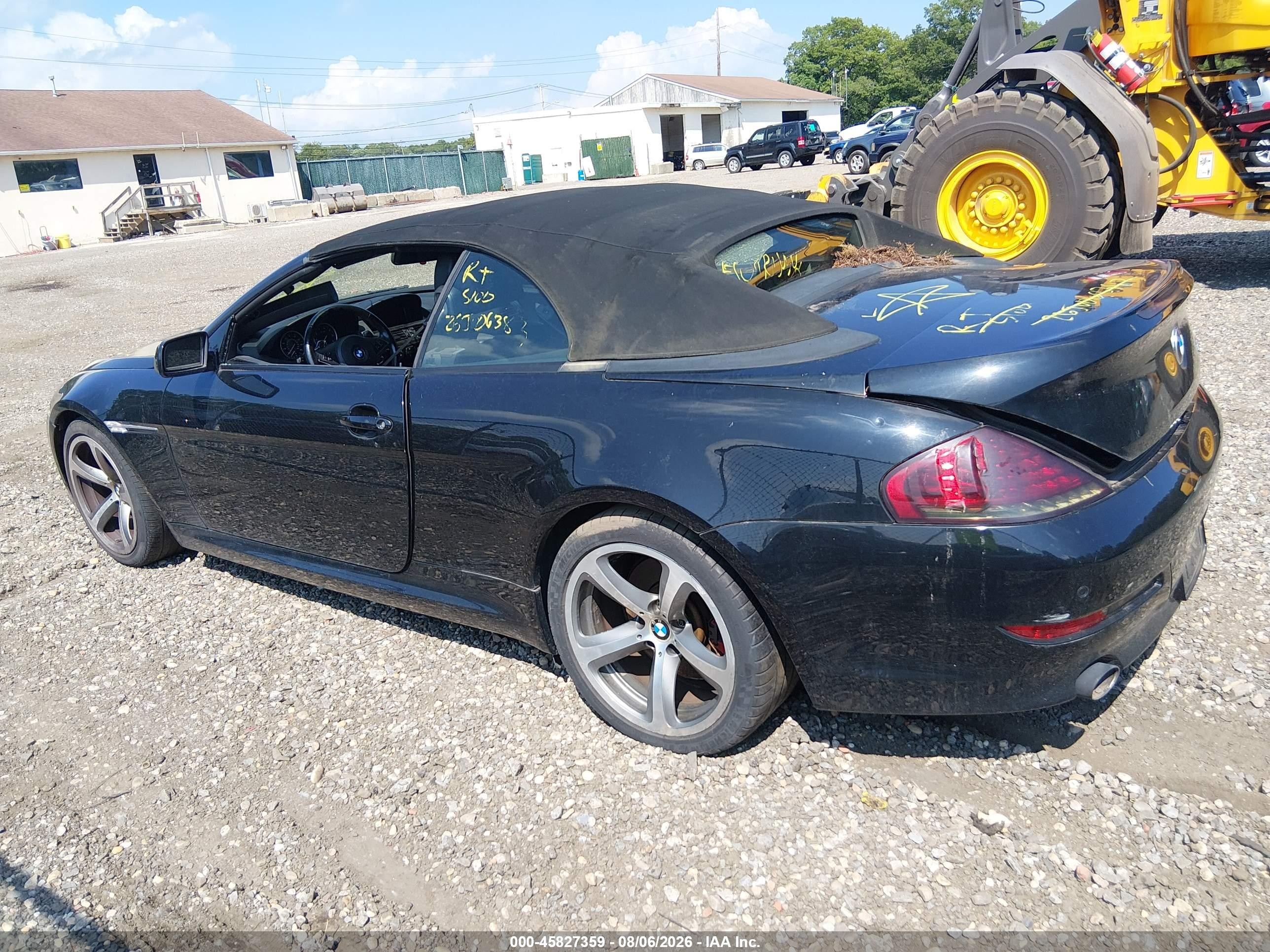 2008 Bmw 650i   Black vin: WBAEB53518CX63463