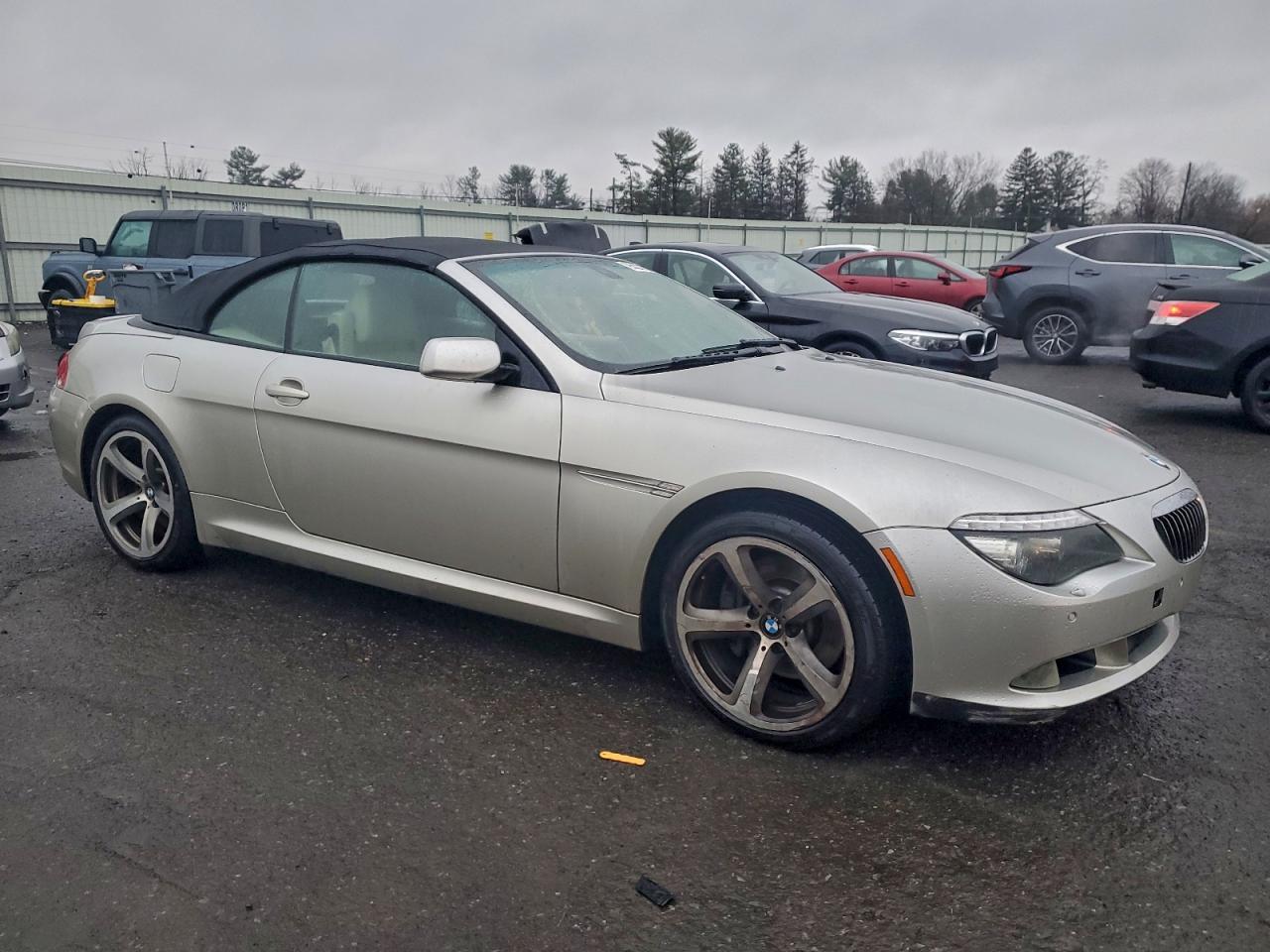 2008 Bmw 650 I Silver vin: WBAEB53528CX61446