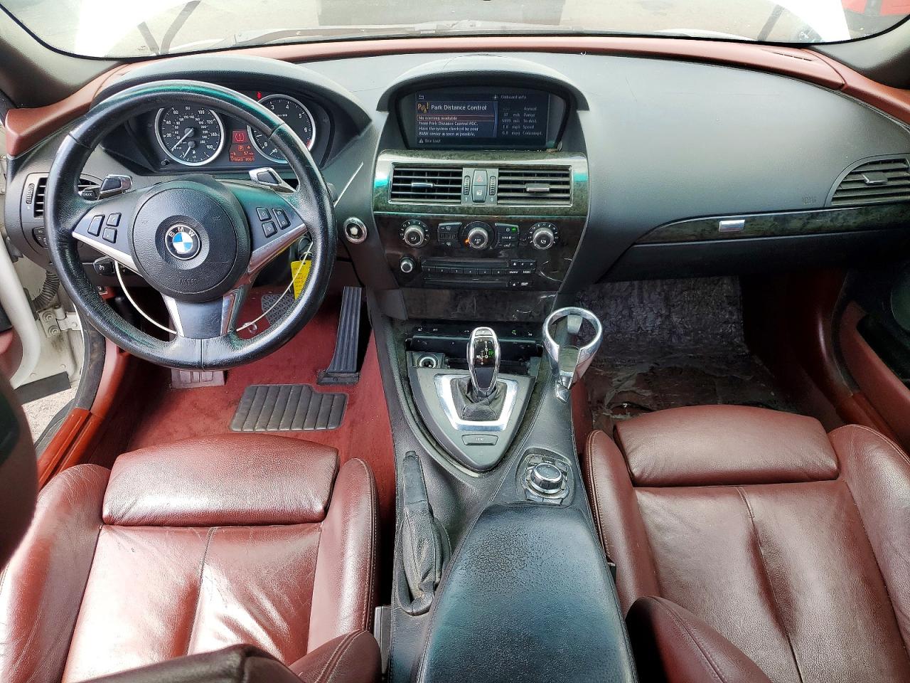 2009 Bmw 650 I White vin: WBAEB53529CX64977
