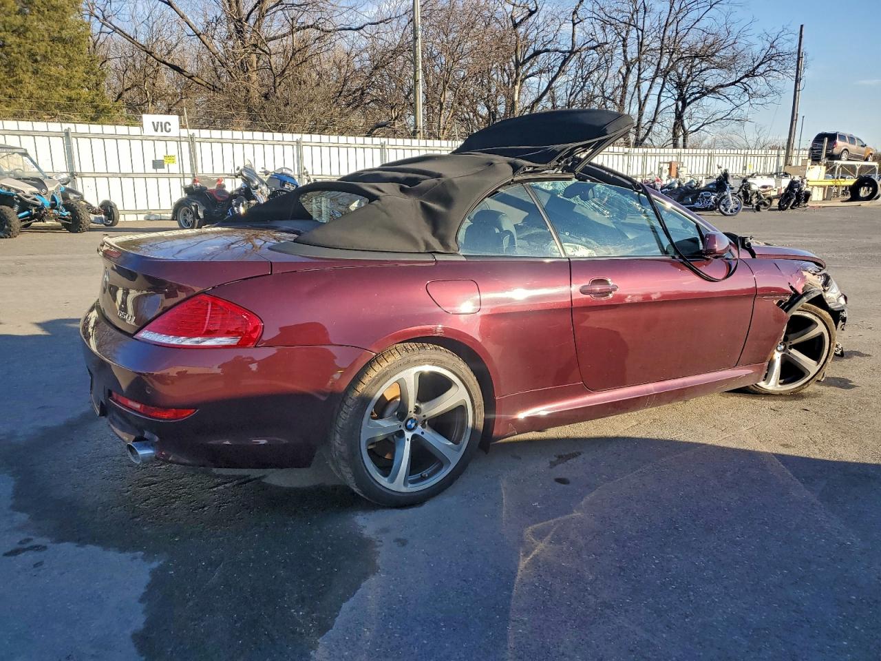 2008 Bmw 650 I Purple vin: WBAEB53538CX61956