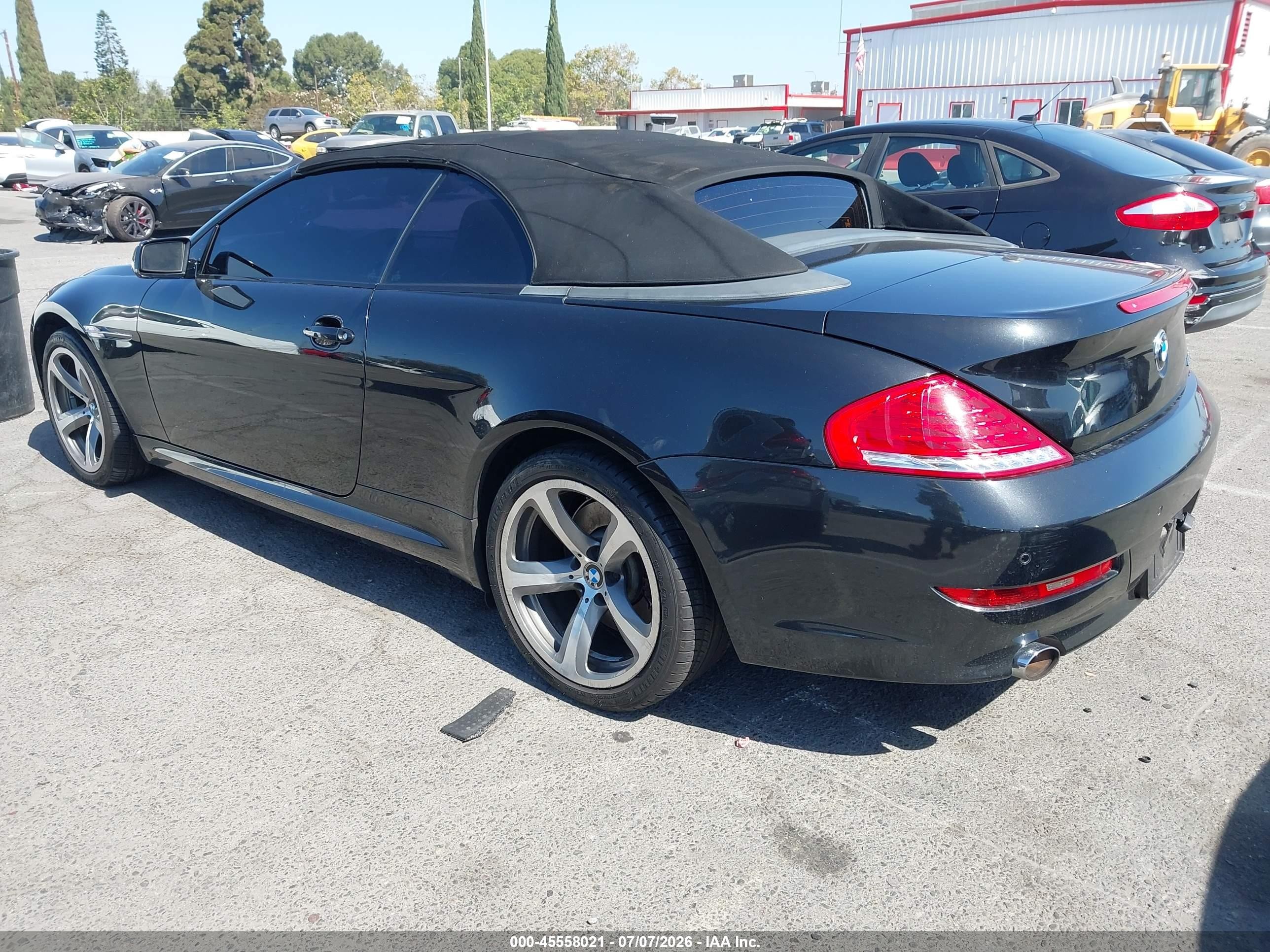 2008 Bmw 650i   Черный vin: WBAEB53538CX62007