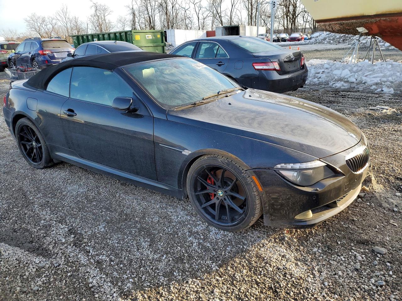 2009 Bmw 650 I Black vin: WBAEB53539CX64759