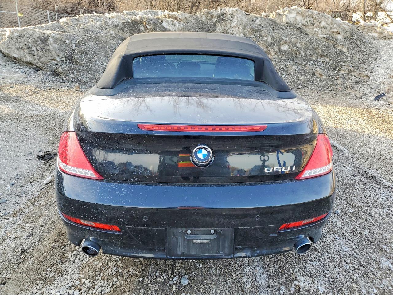 2009 Bmw 650 I Black vin: WBAEB53539CX64759
