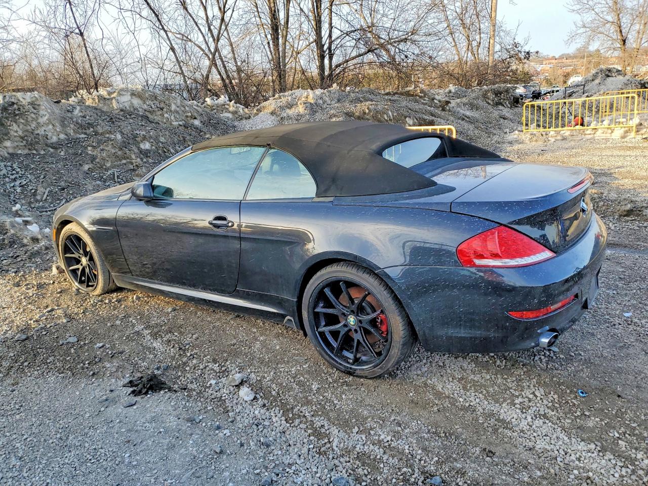2009 Bmw 650 I Black vin: WBAEB53539CX64759