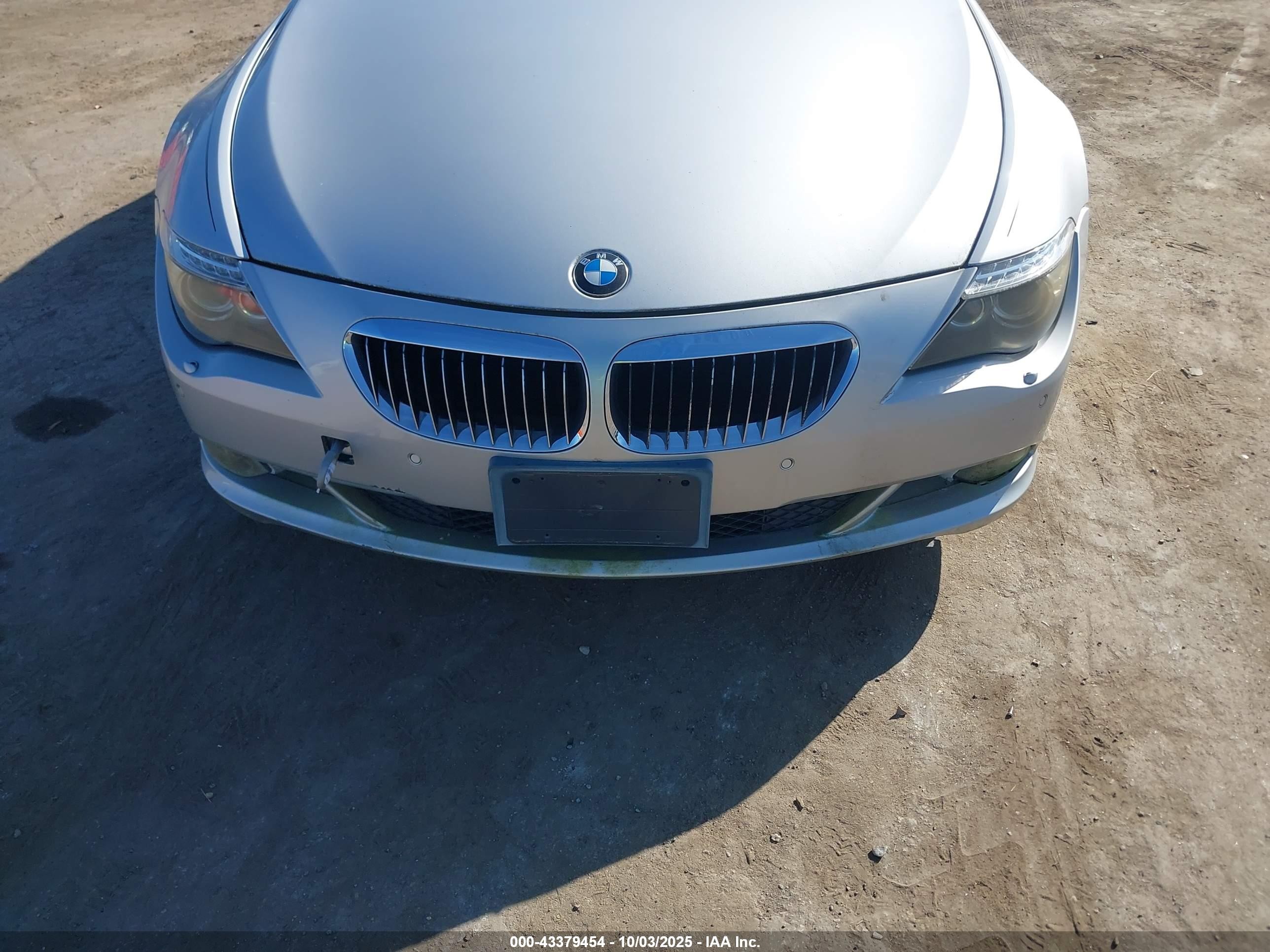2008 Bmw 650i   Серебряный vin: WBAEB53548CX58015