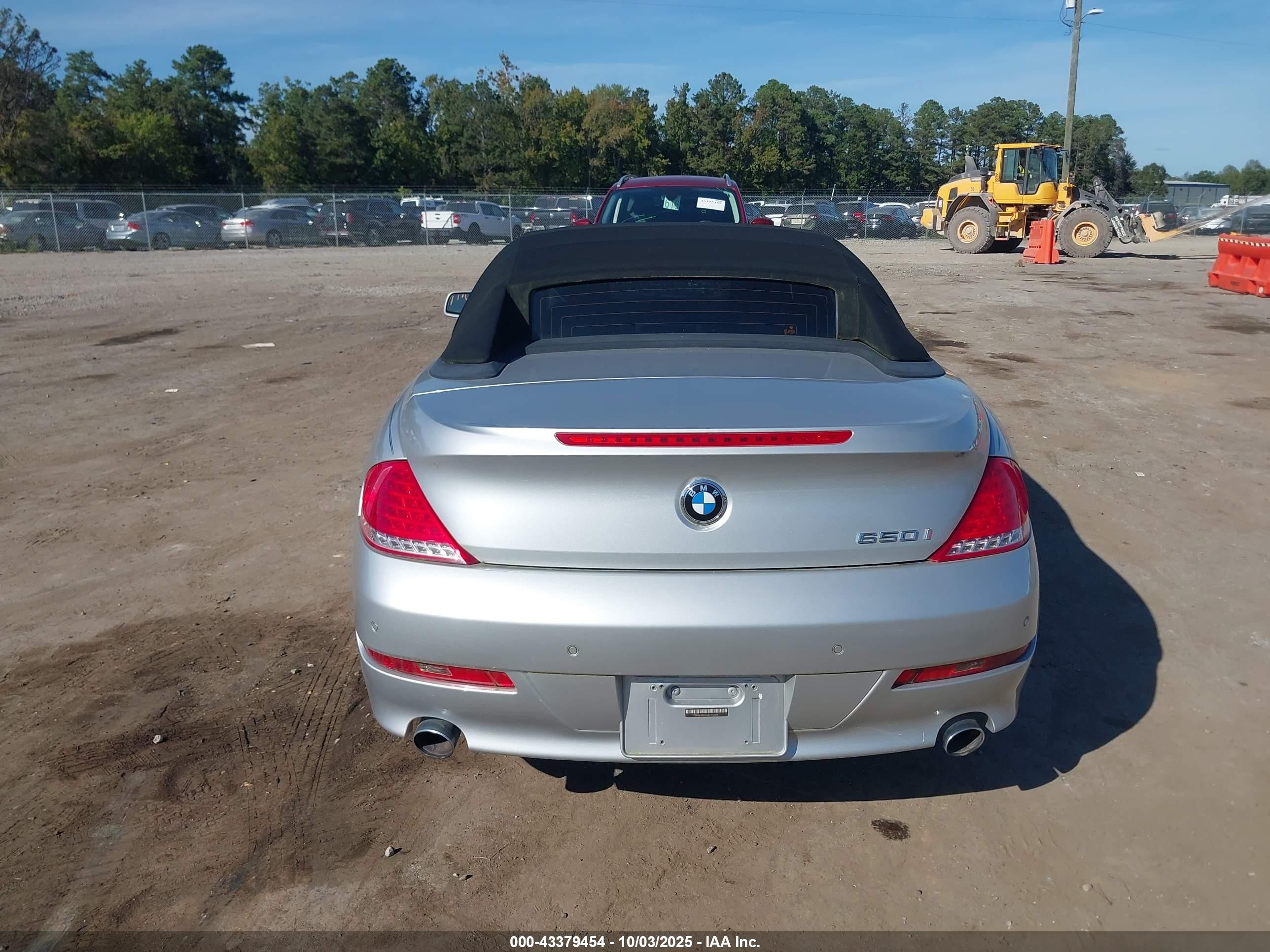 2008 Bmw 650i   Серебряный vin: WBAEB53548CX58015