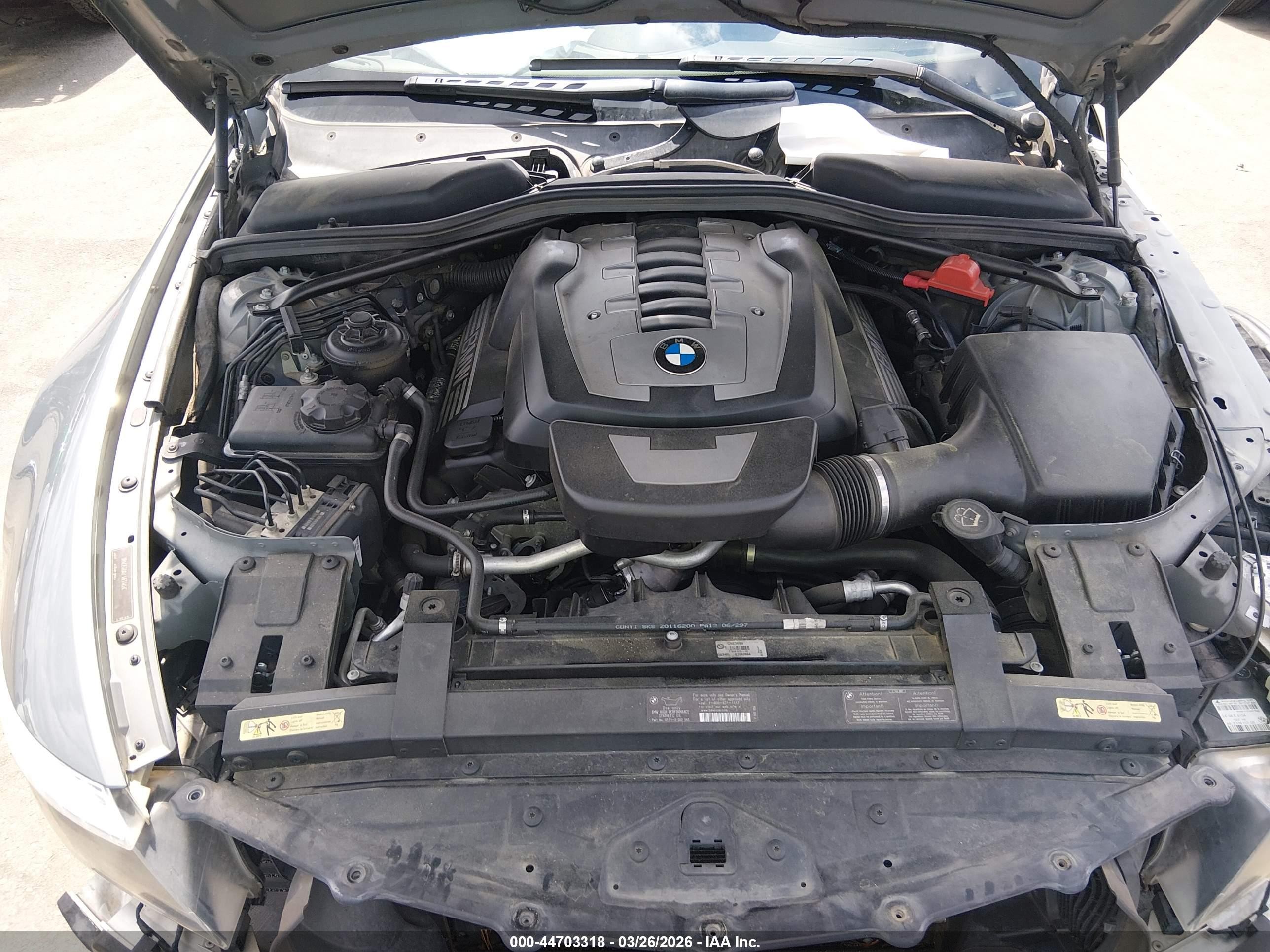 2008 Bmw 650i   Gray vin: WBAEB53548CX60699