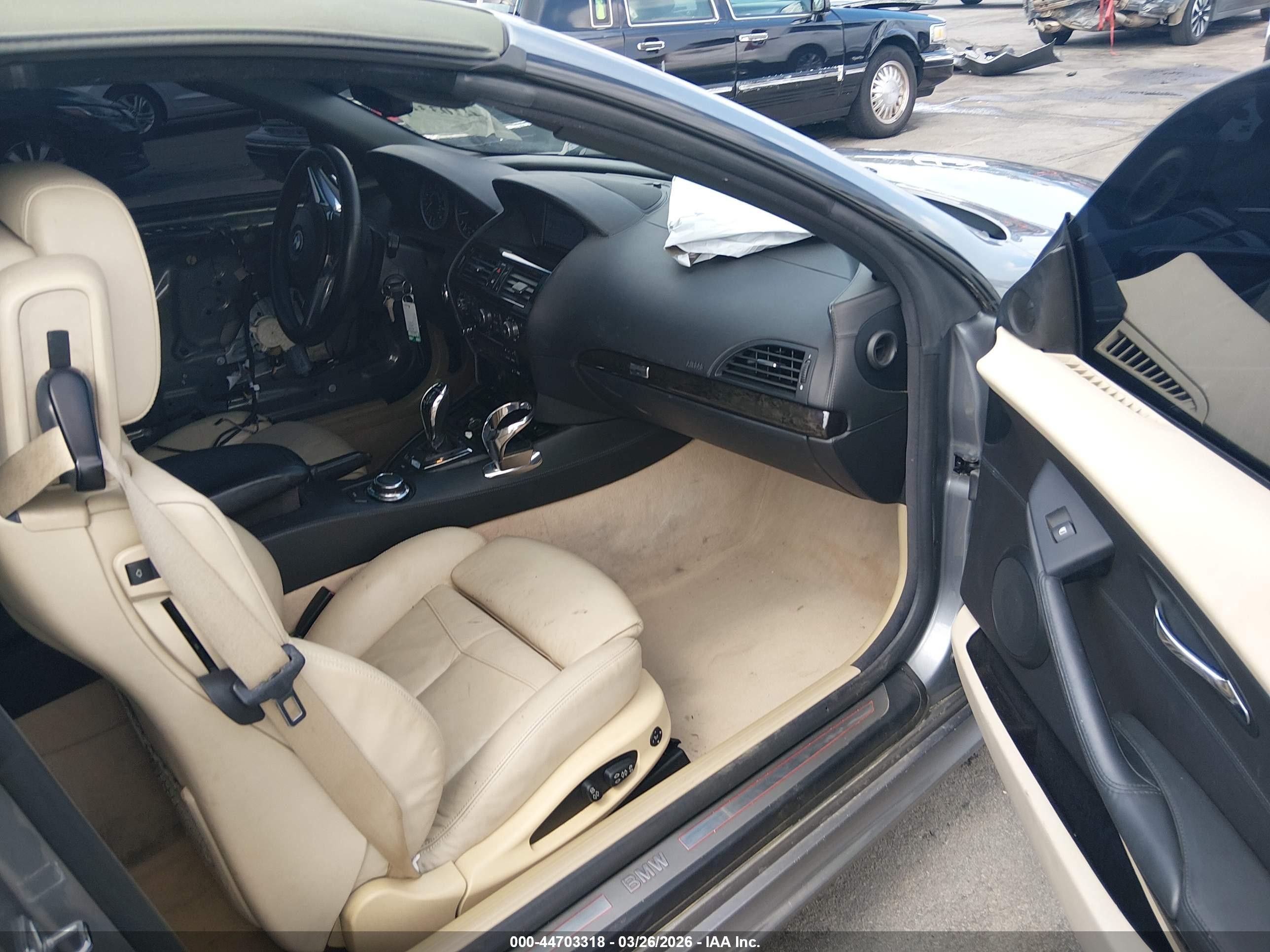 2008 Bmw 650i   Gray vin: WBAEB53548CX60699