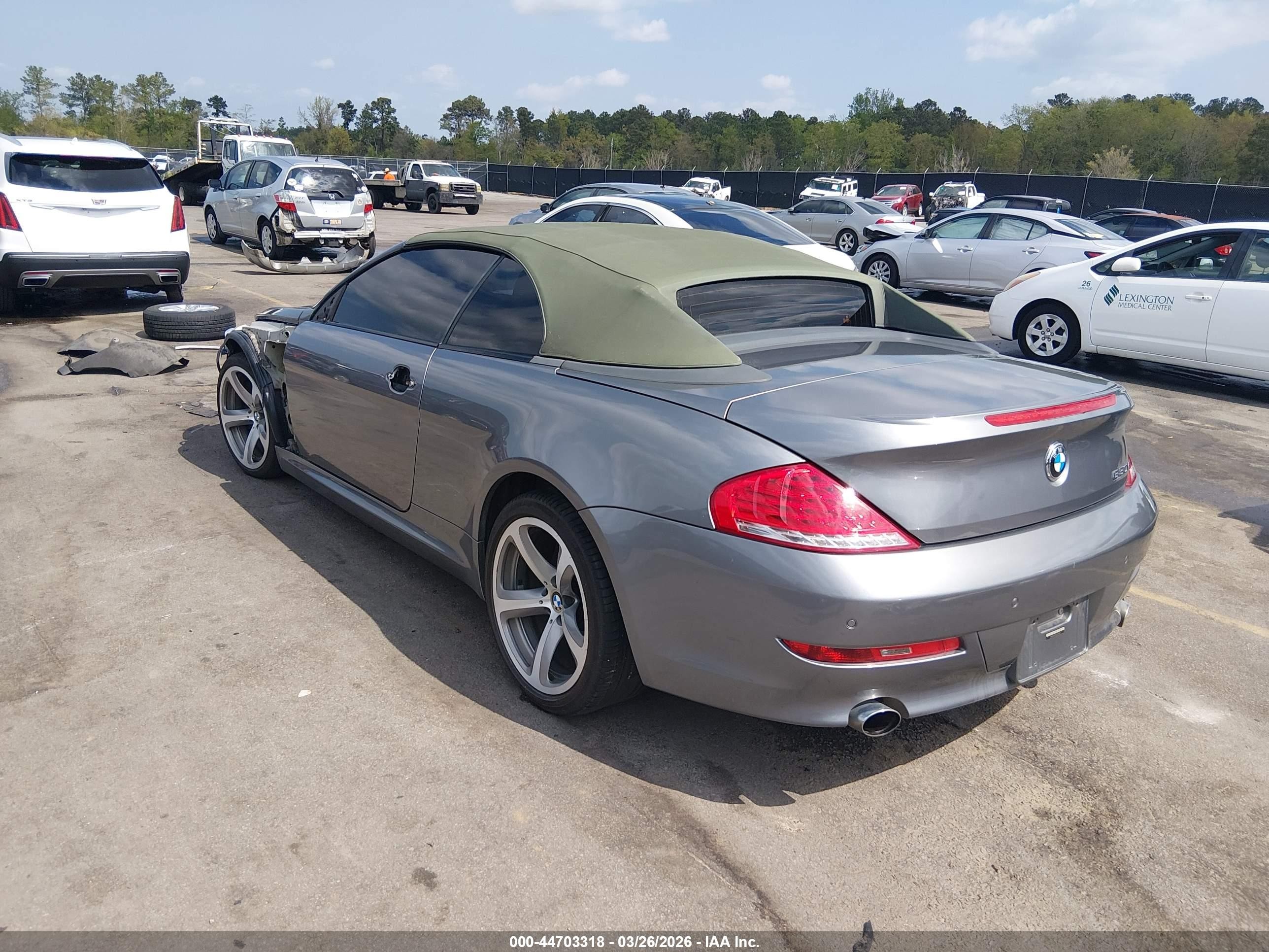 2008 Bmw 650i   Gray vin: WBAEB53548CX60699