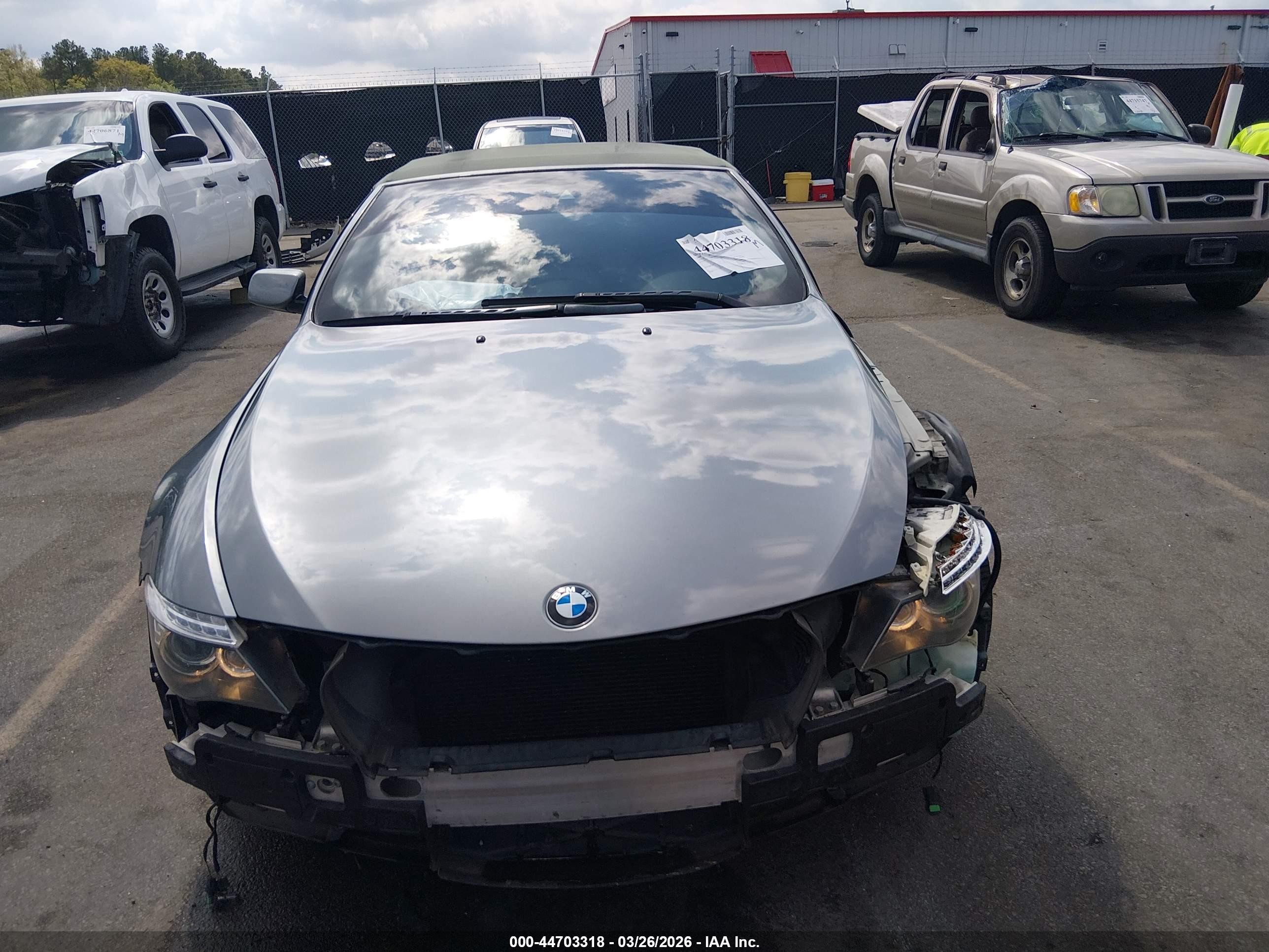 2008 Bmw 650i   Gray vin: WBAEB53548CX60699