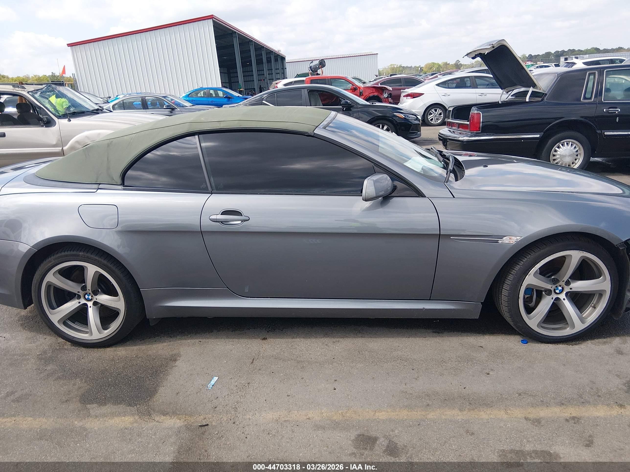 2008 Bmw 650i   Gray vin: WBAEB53548CX60699