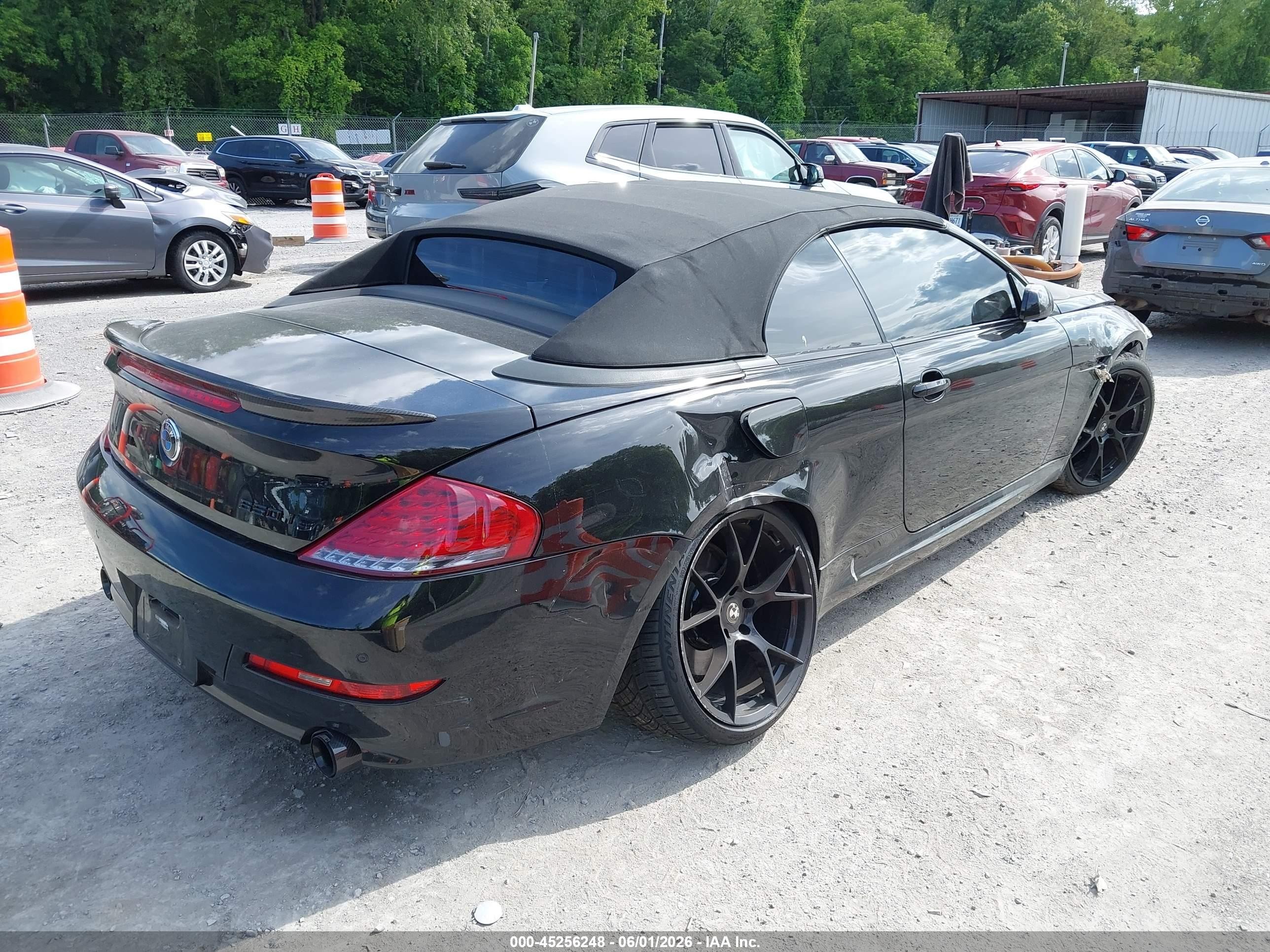 2008 Bmw 650i   Black vin: WBAEB53548CX61299