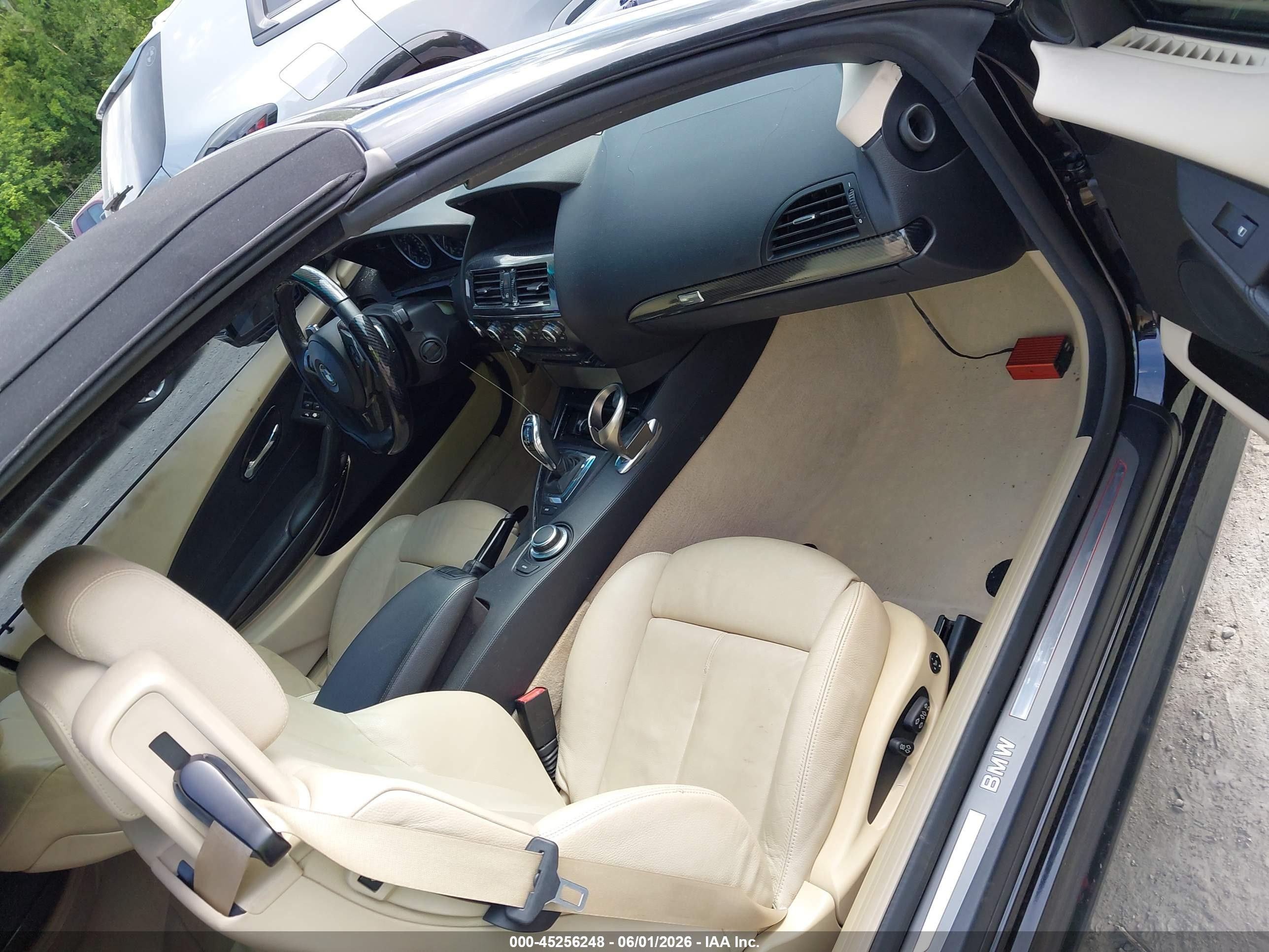 2008 Bmw 650i   Black vin: WBAEB53548CX61299