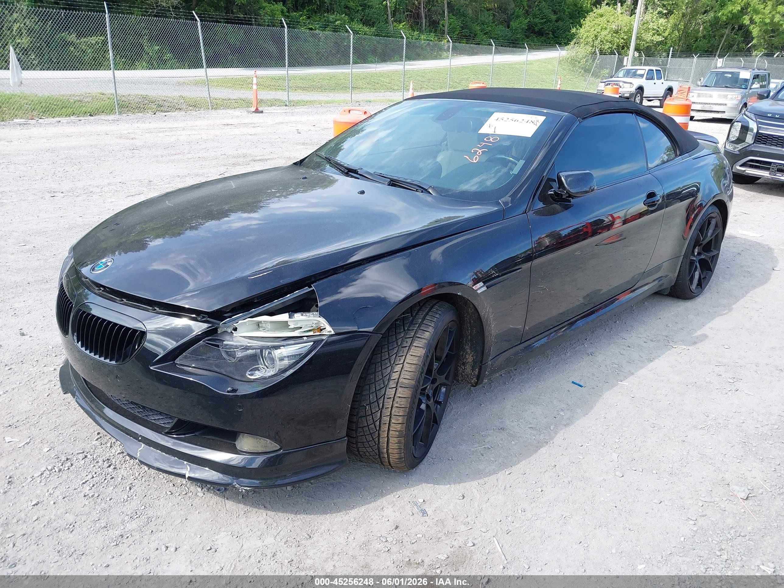 2008 Bmw 650i   Black vin: WBAEB53548CX61299