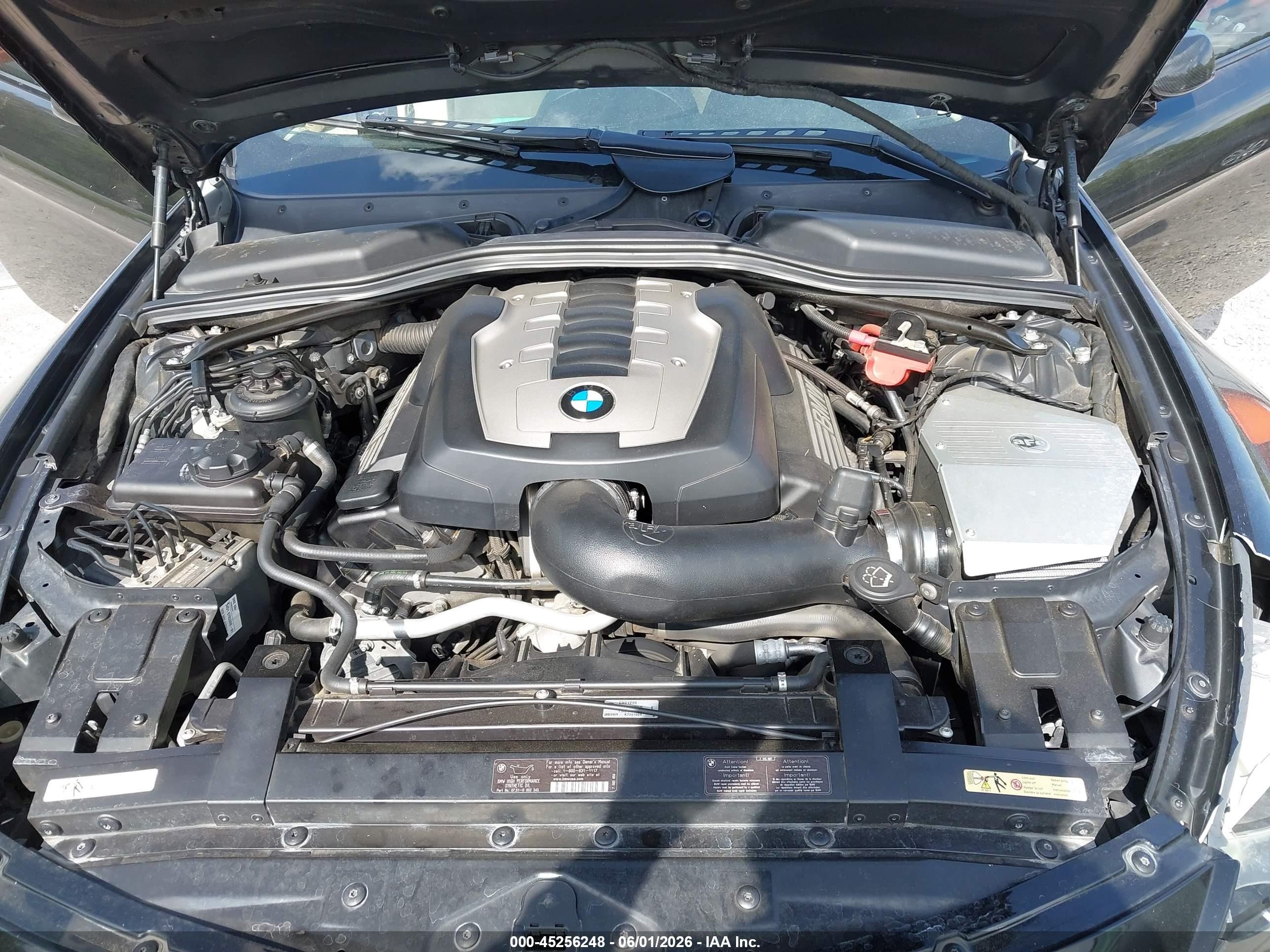 2008 Bmw 650i   Black vin: WBAEB53548CX61299