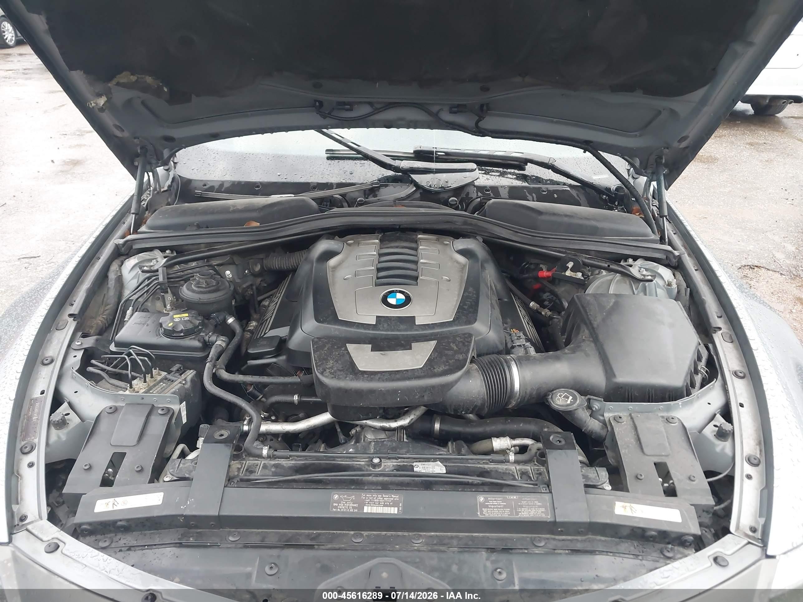 2008 Bmw 650i   Gray vin: WBAEB53548CX61531