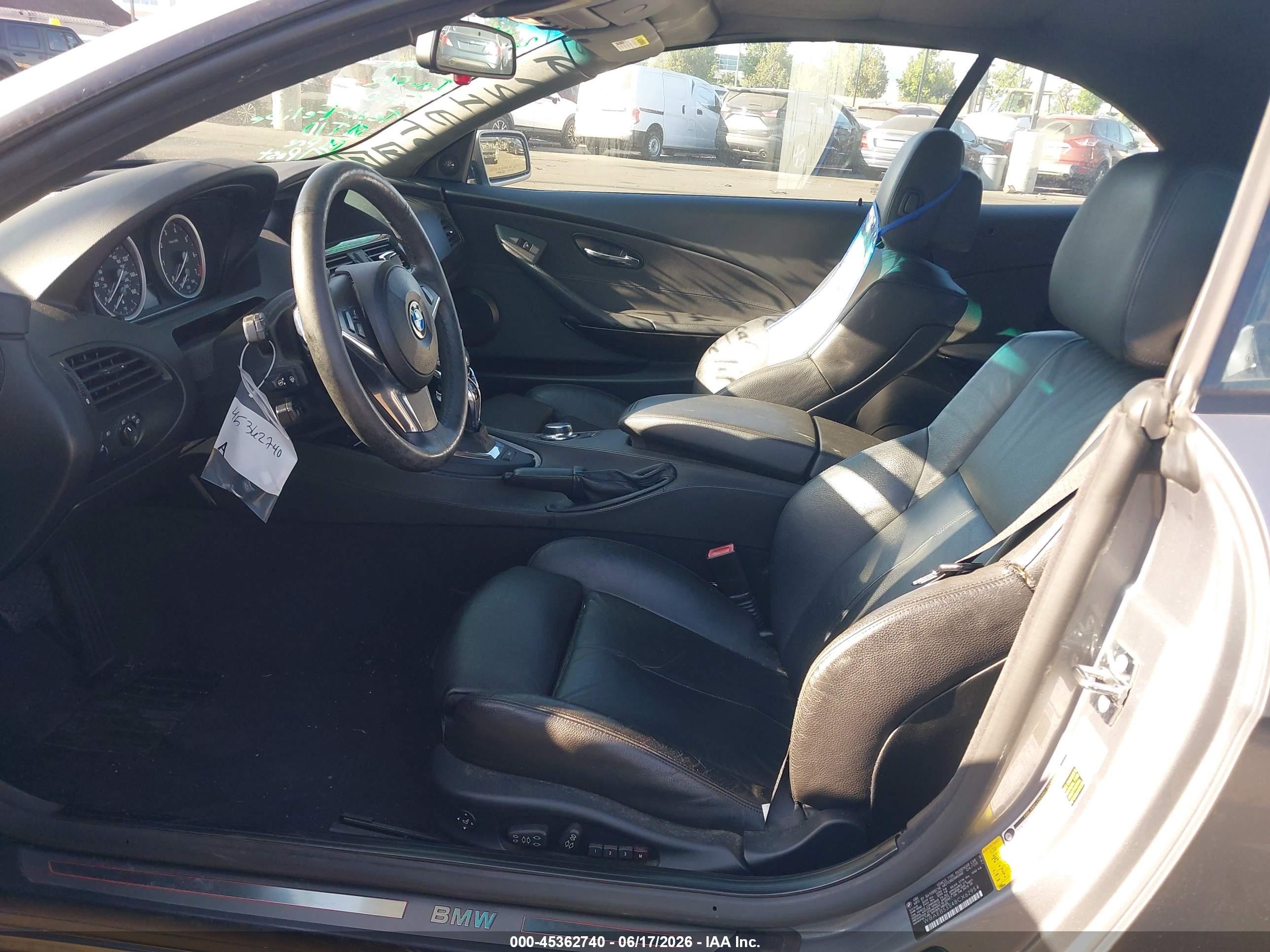2008 Bmw 650i   Silver vin: WBAEB53548CX62954