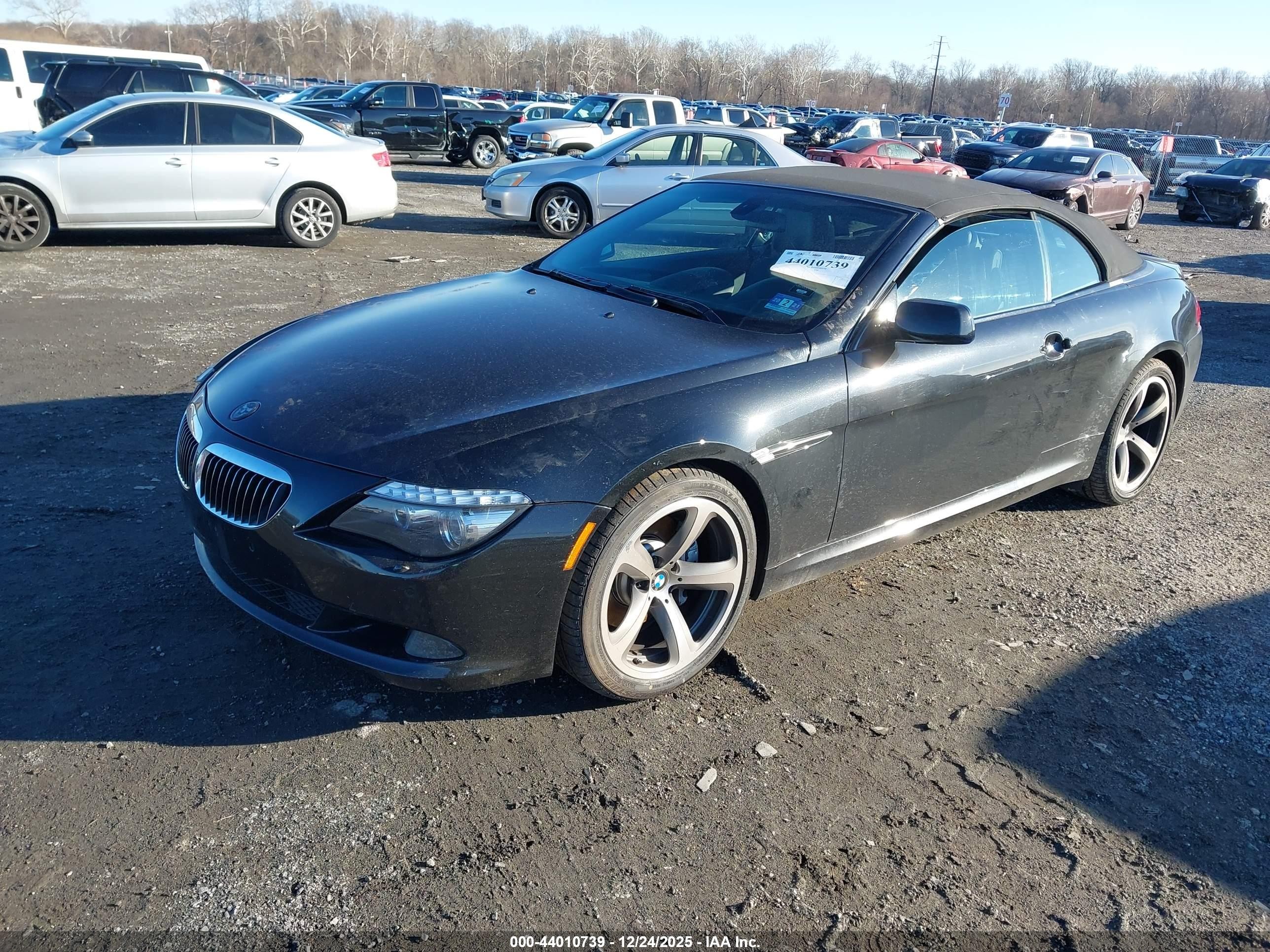 2008 Bmw 650i   Black vin: WBAEB53548CX63005