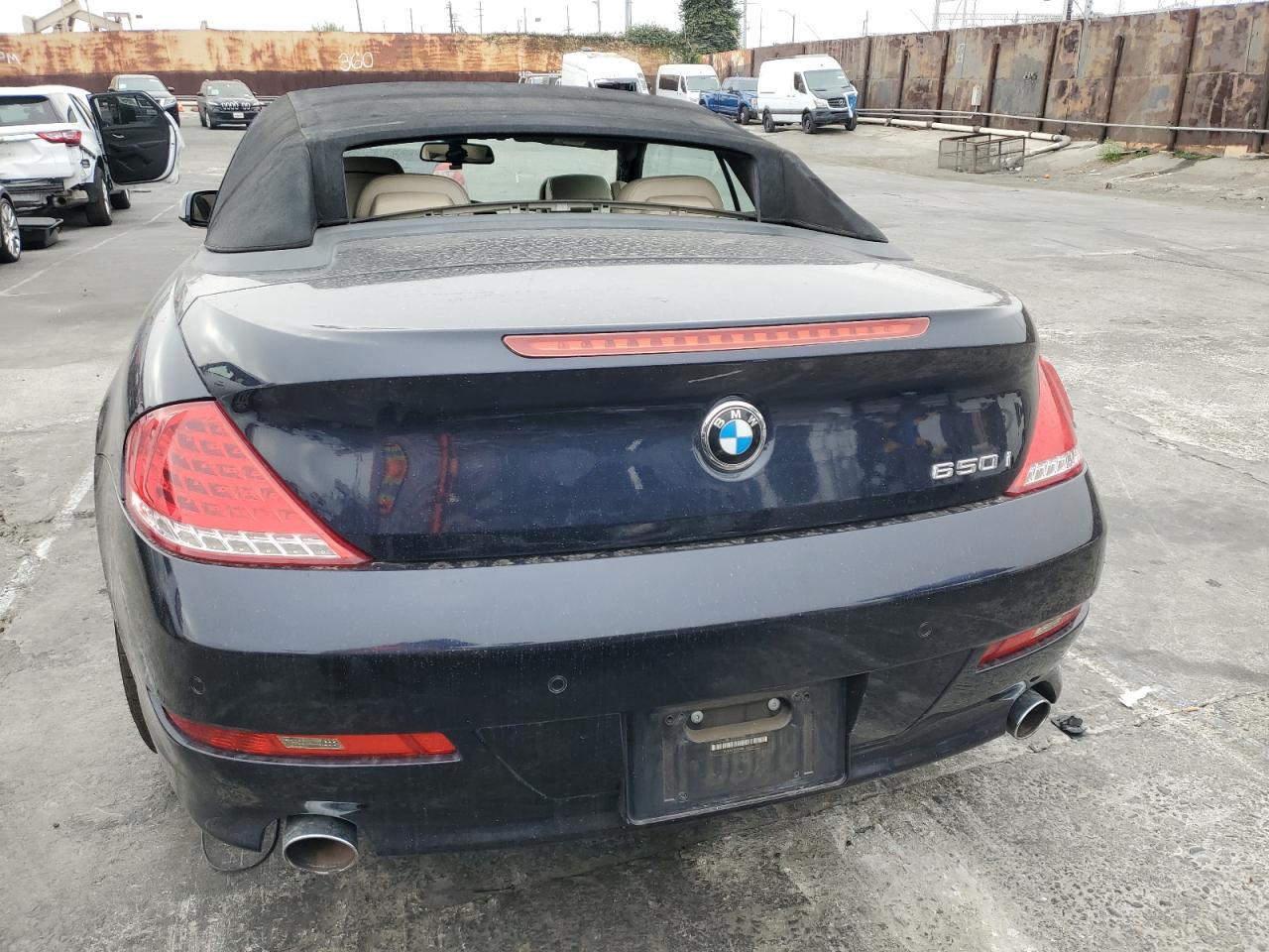 2008 Bmw 650 I Blue vin: WBAEB53548CX63022