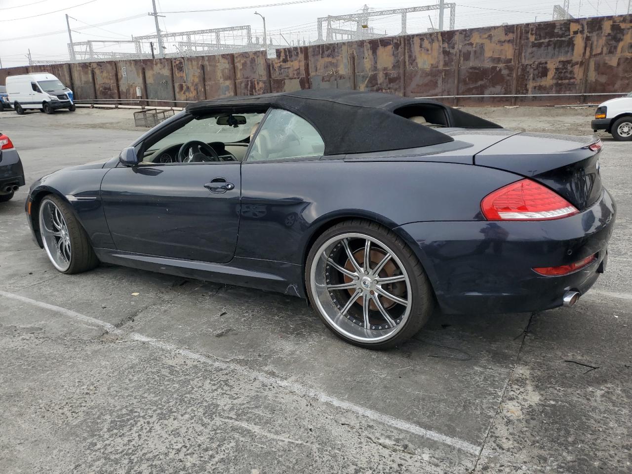 2008 Bmw 650 I Blue vin: WBAEB53548CX63022