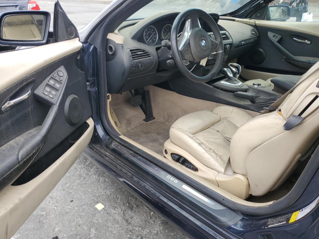 2008 Bmw 650 I Blue vin: WBAEB53548CX63022