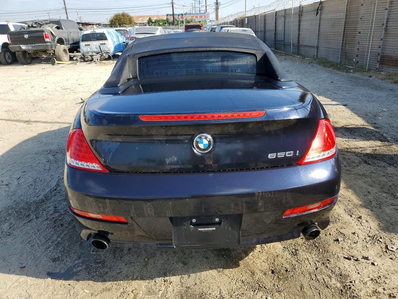 2009 Bmw 650 I Blue vin: WBAEB53549C224028