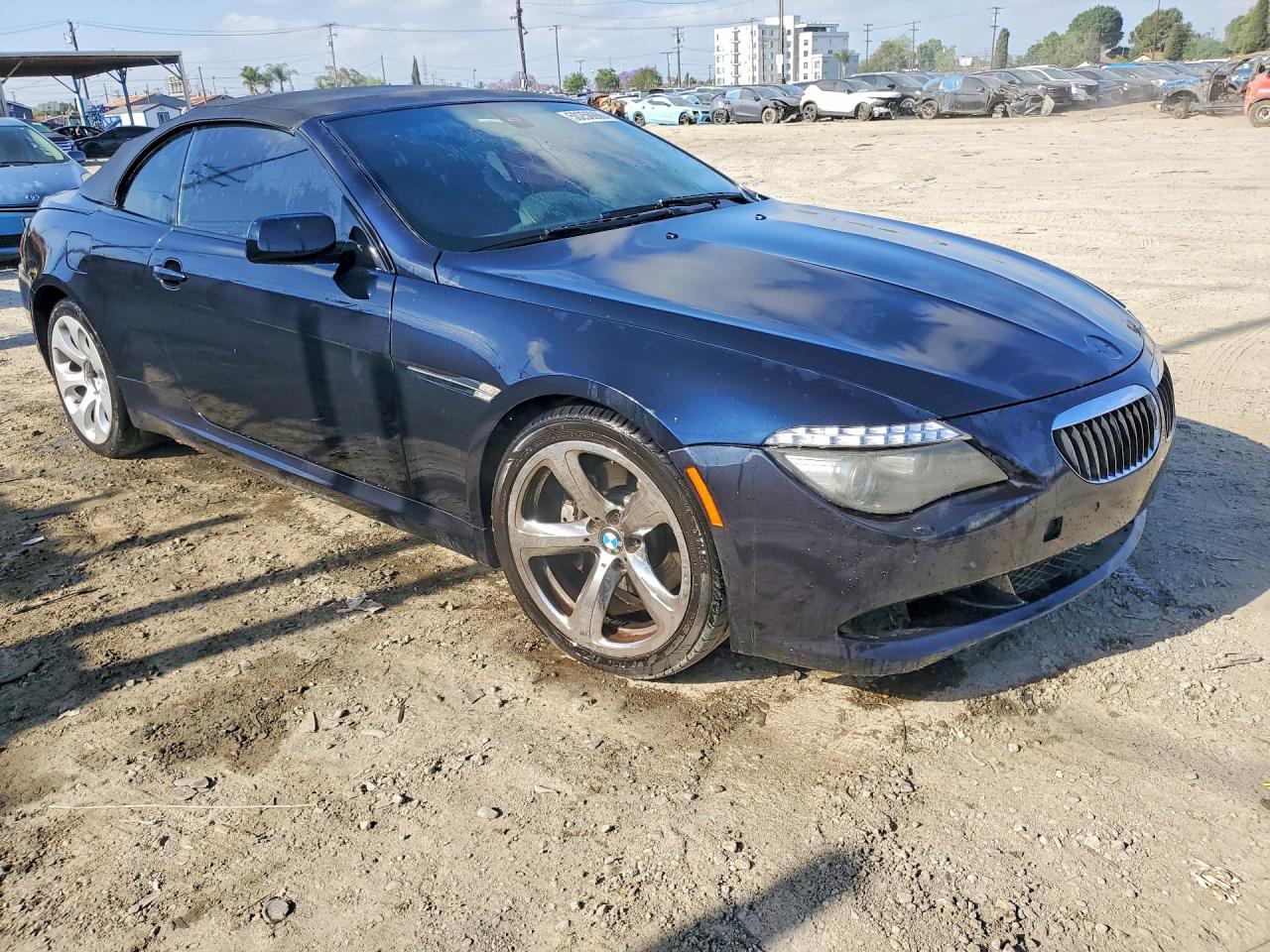 2009 Bmw 650 I Blue vin: WBAEB53549C224028