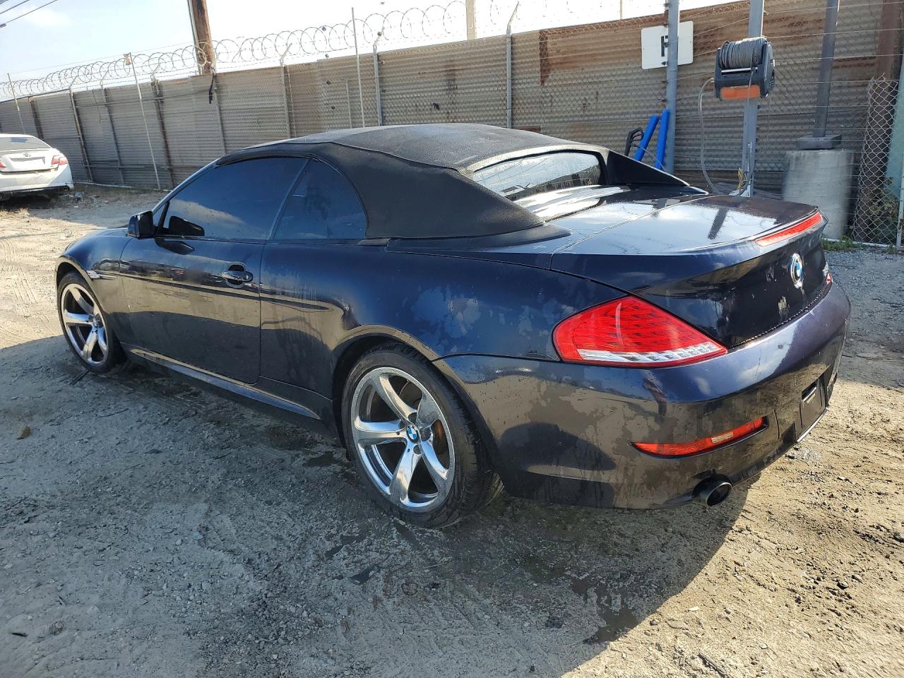 2009 Bmw 650 I Blue vin: WBAEB53549C224028