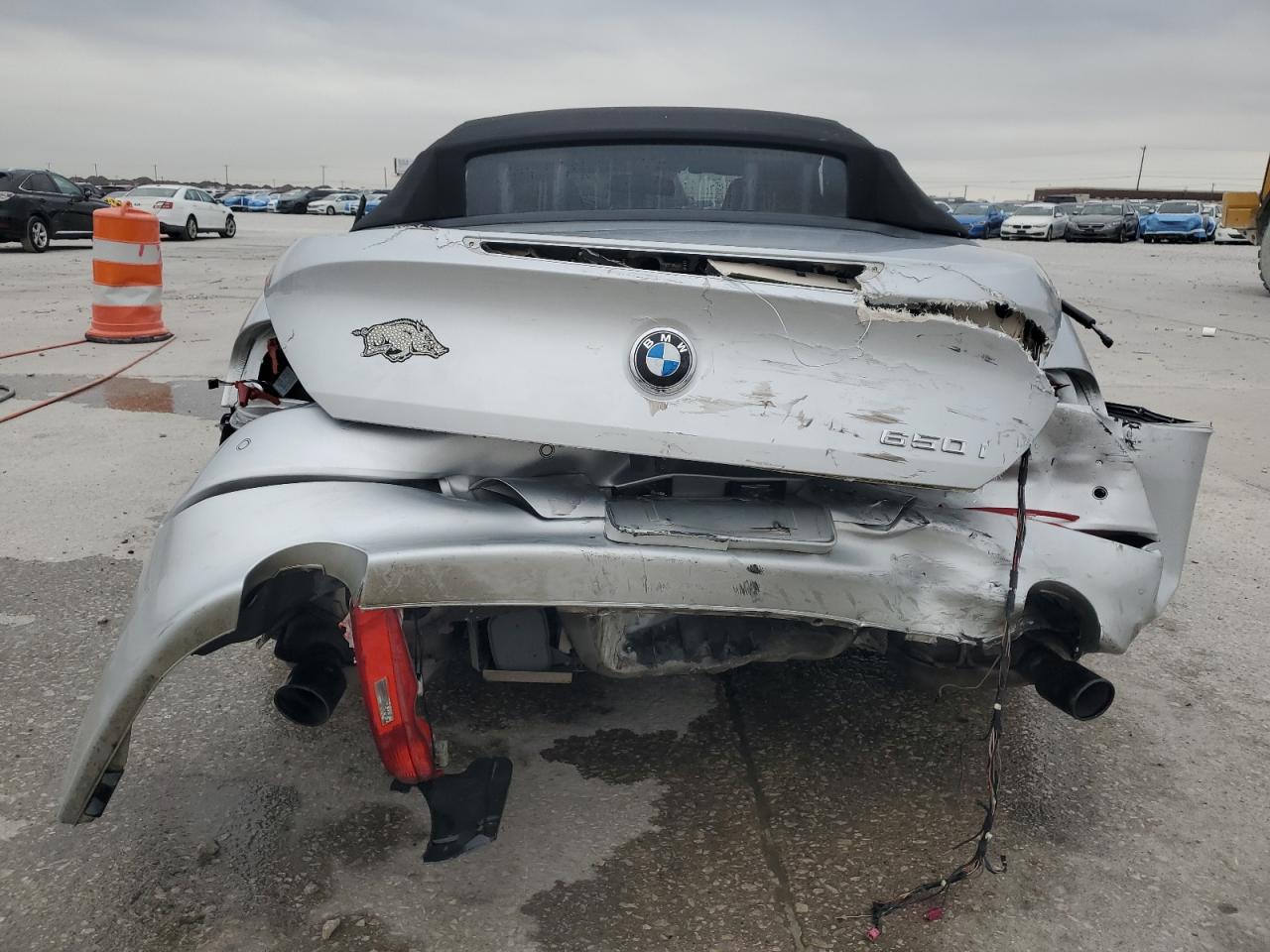 2009 Bmw 650 I Silver vin: WBAEB53549CX64169