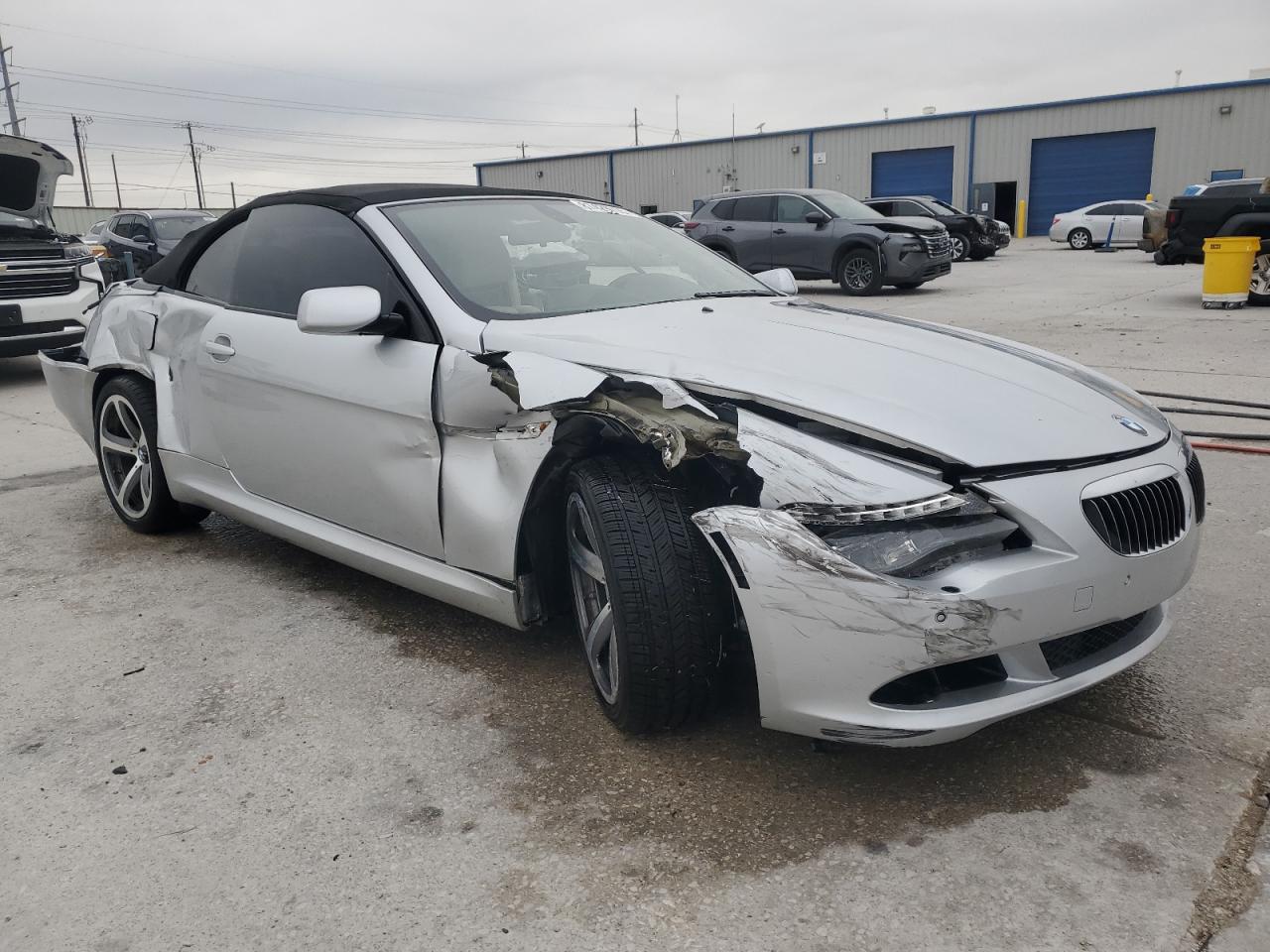 2009 Bmw 650 I Silver vin: WBAEB53549CX64169