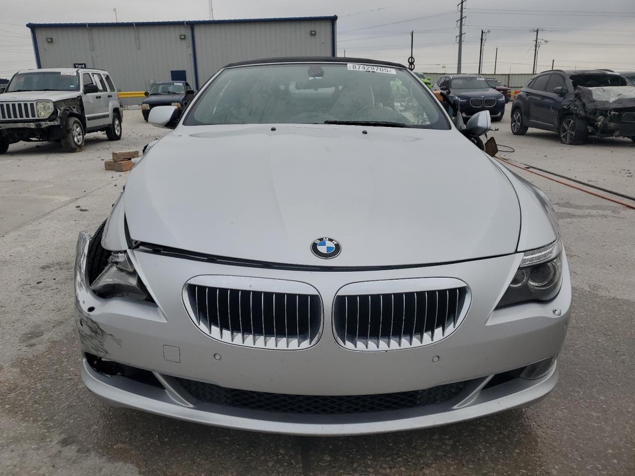 2009 Bmw 650 I Silver vin: WBAEB53549CX64169