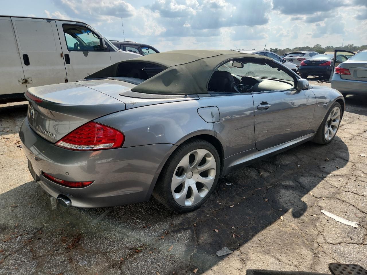 2008 Bmw 650 I Gray vin: WBAEB53558CX63160
